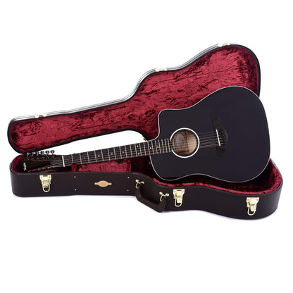 Taylor 250ce-BLK Deluxe 12-String Dreadnought Sitka/Maple Black ES2 Acoustic Guitars / 12-String