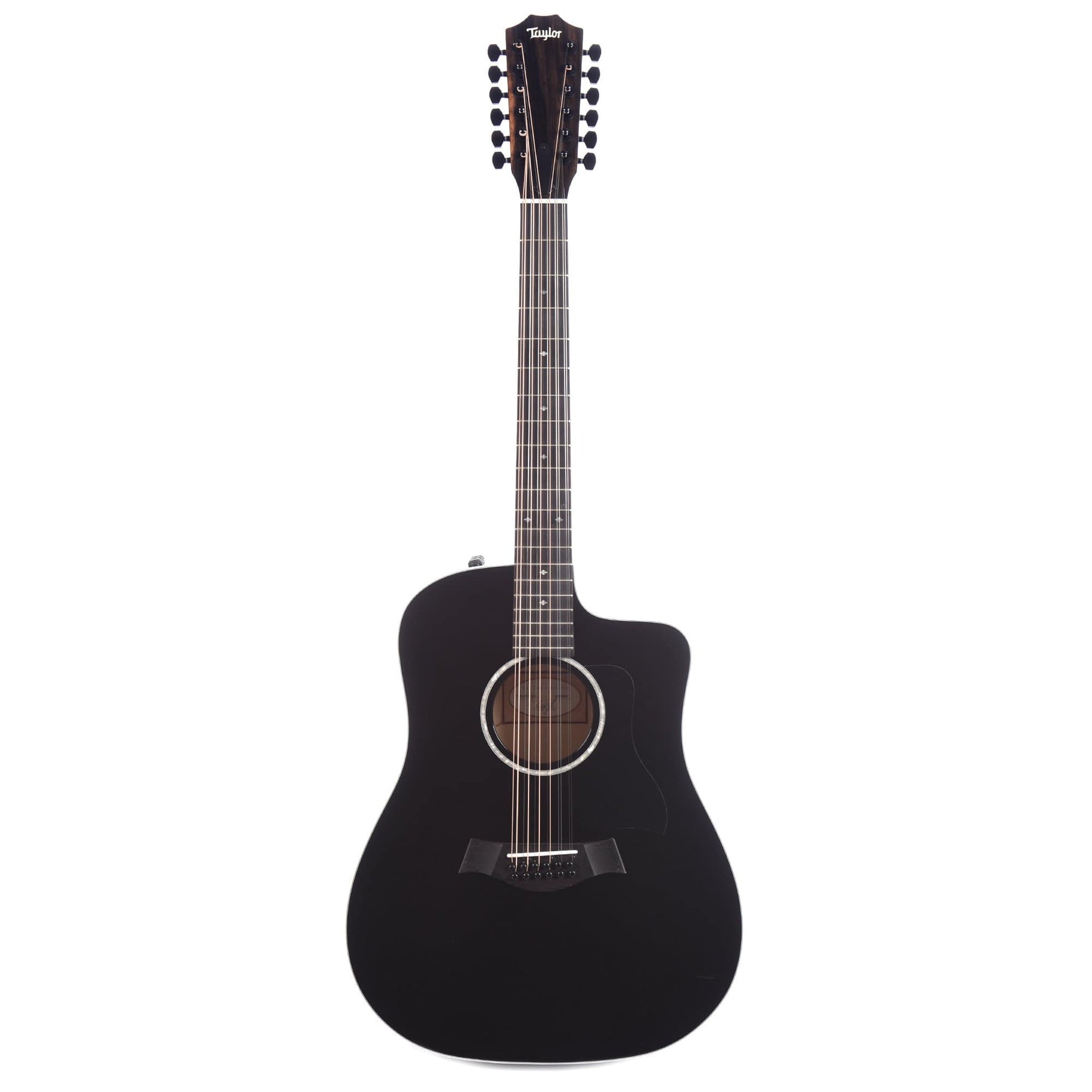 Taylor 250ce-BLK Deluxe 12-String Dreadnought Sitka/Maple Black ES2 Acoustic Guitars / 12-String