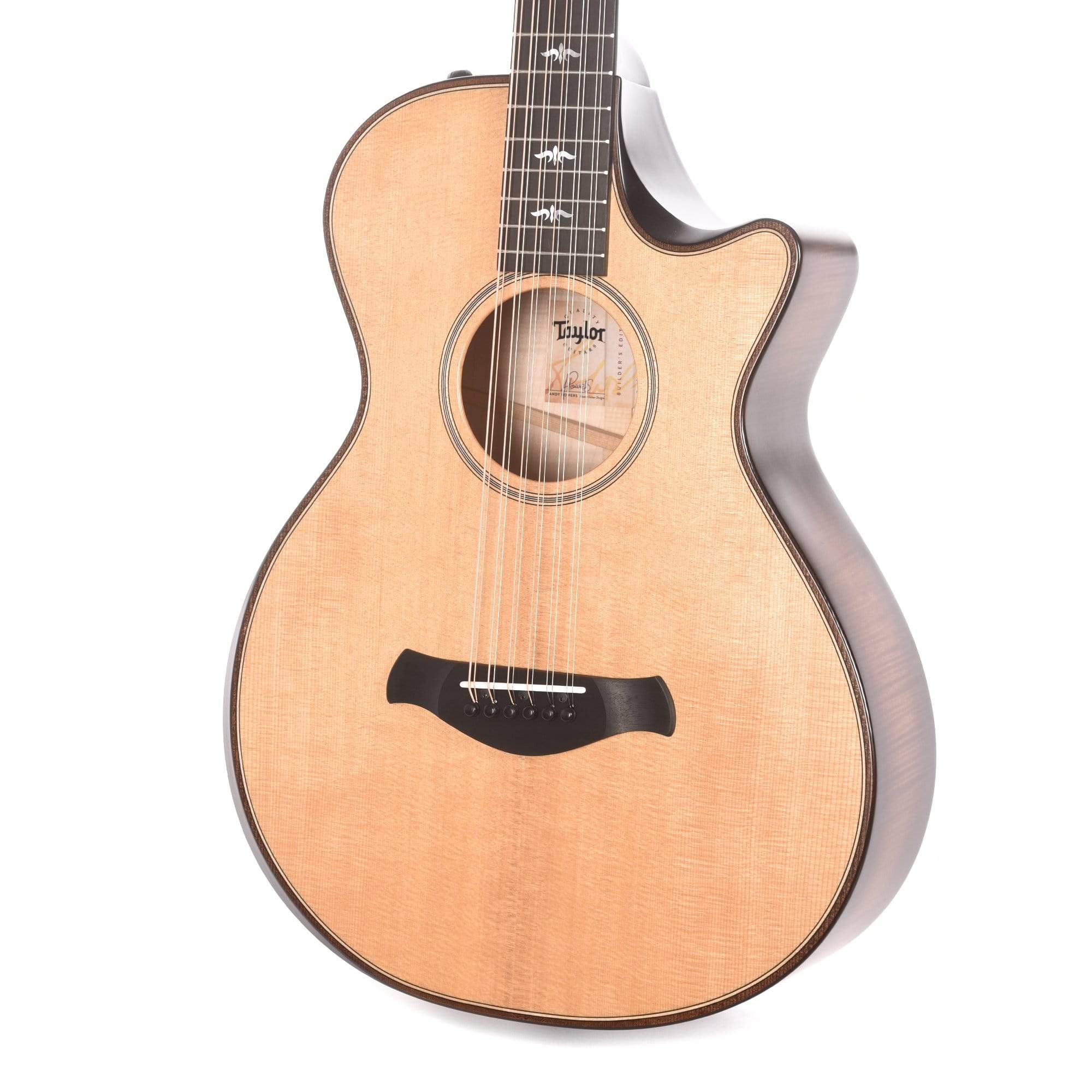 Taylor Builder's Edition 652ce 12-String Grand Concert Torrefied Spruce/Big Leaf Maple Natural ES2 Acoustic Guitars / 12-String