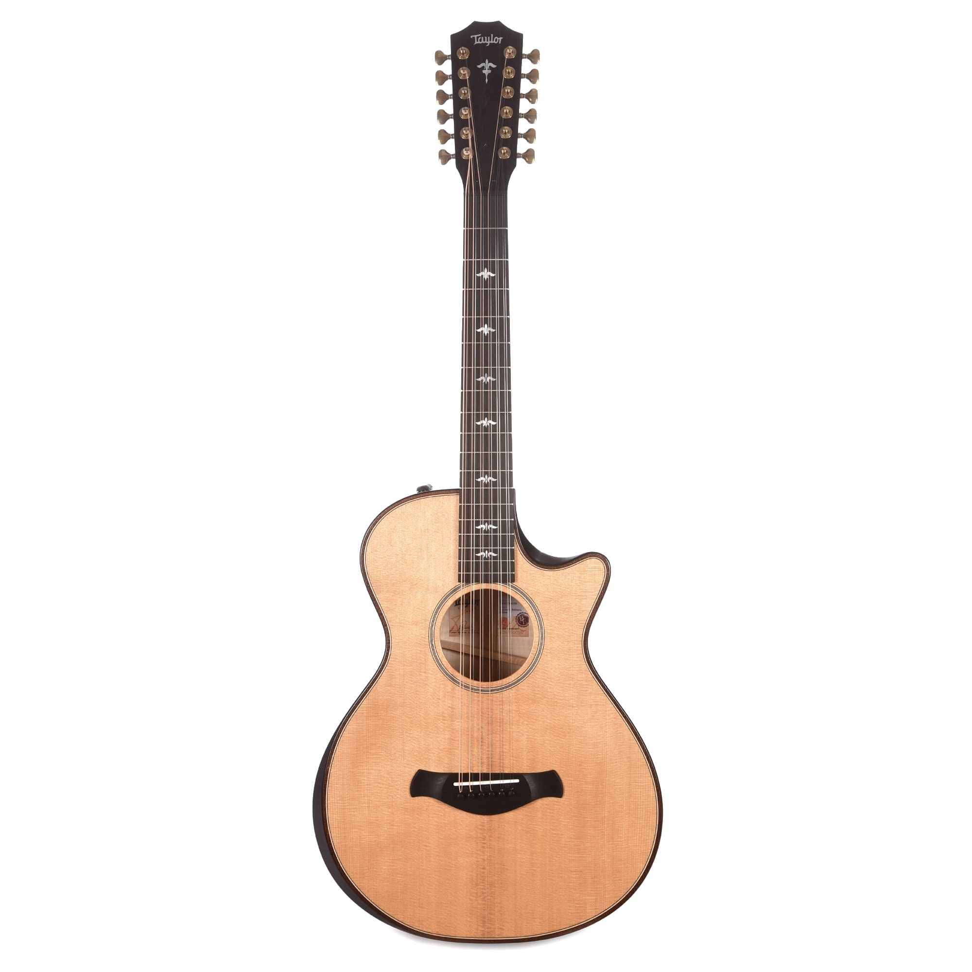 Taylor Builder's Edition 652ce 12-String Grand Concert Torrefied Spruce/Big Leaf Maple Natural ES2 Acoustic Guitars / 12-String