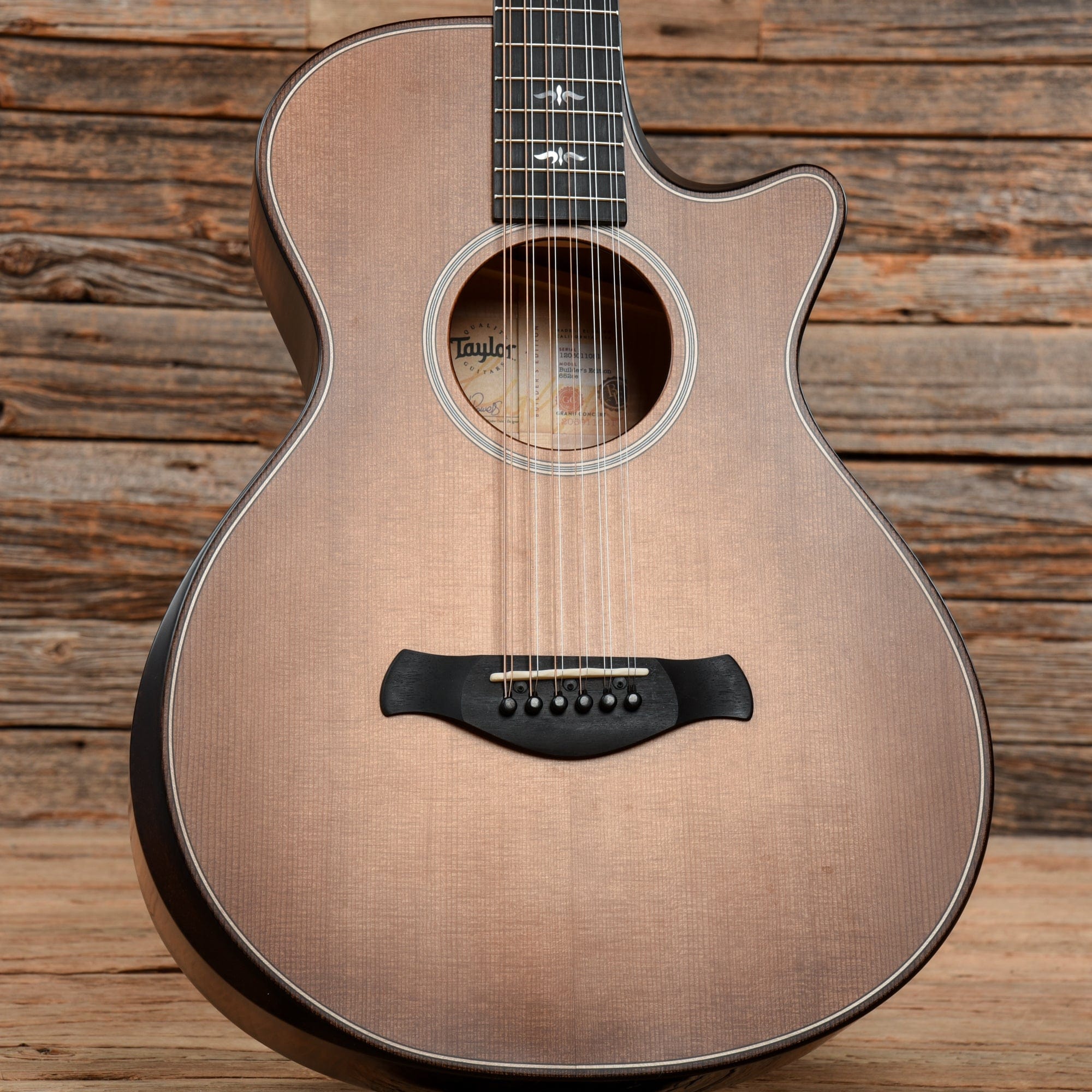 Taylor Builder's Edition 652ce 12-String Grand Concert Torrefied Spruce/Big Leaf Maple Wild Honey Burst ES2 Acoustic Guitars / 12-String