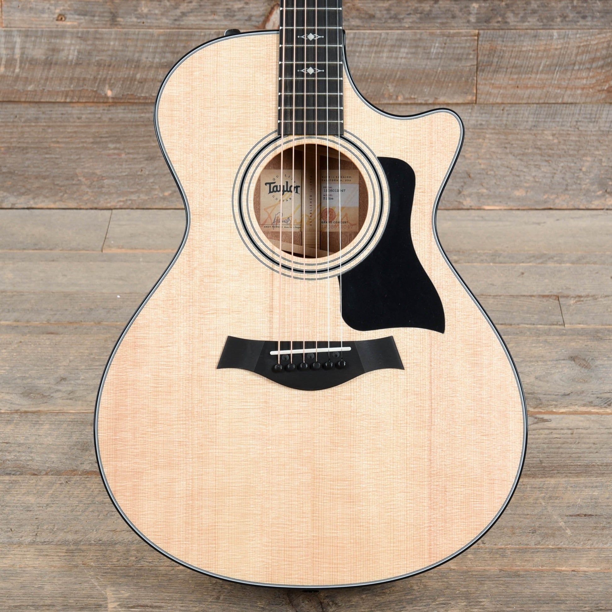 Taylor 312ce Grand Concert Sitka/Sapele Natural ES2 w/V-Class Bracing Acoustic Guitars / Concert