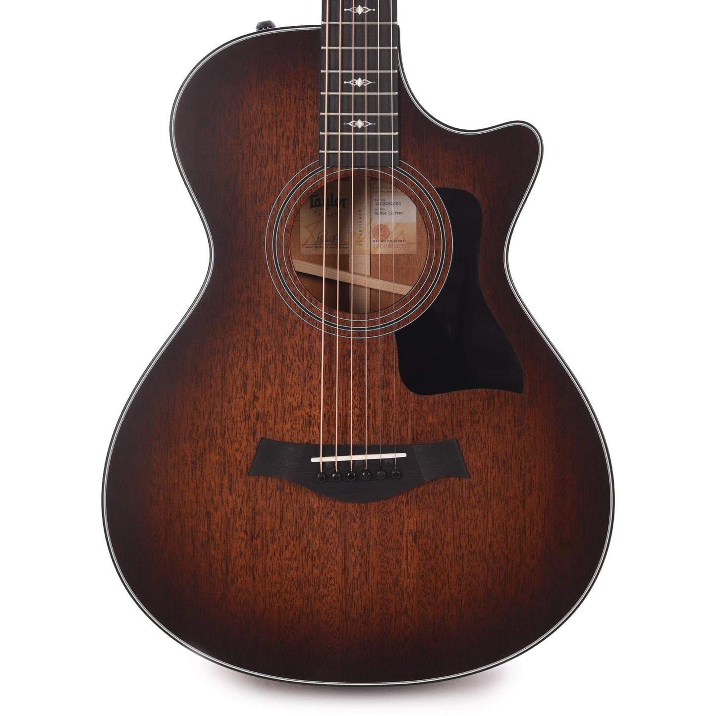 Taylor 322ce 12-Fret Grand Concert Mahogany Shaded Edgeburst ES2 Acoustic Guitars / Concert