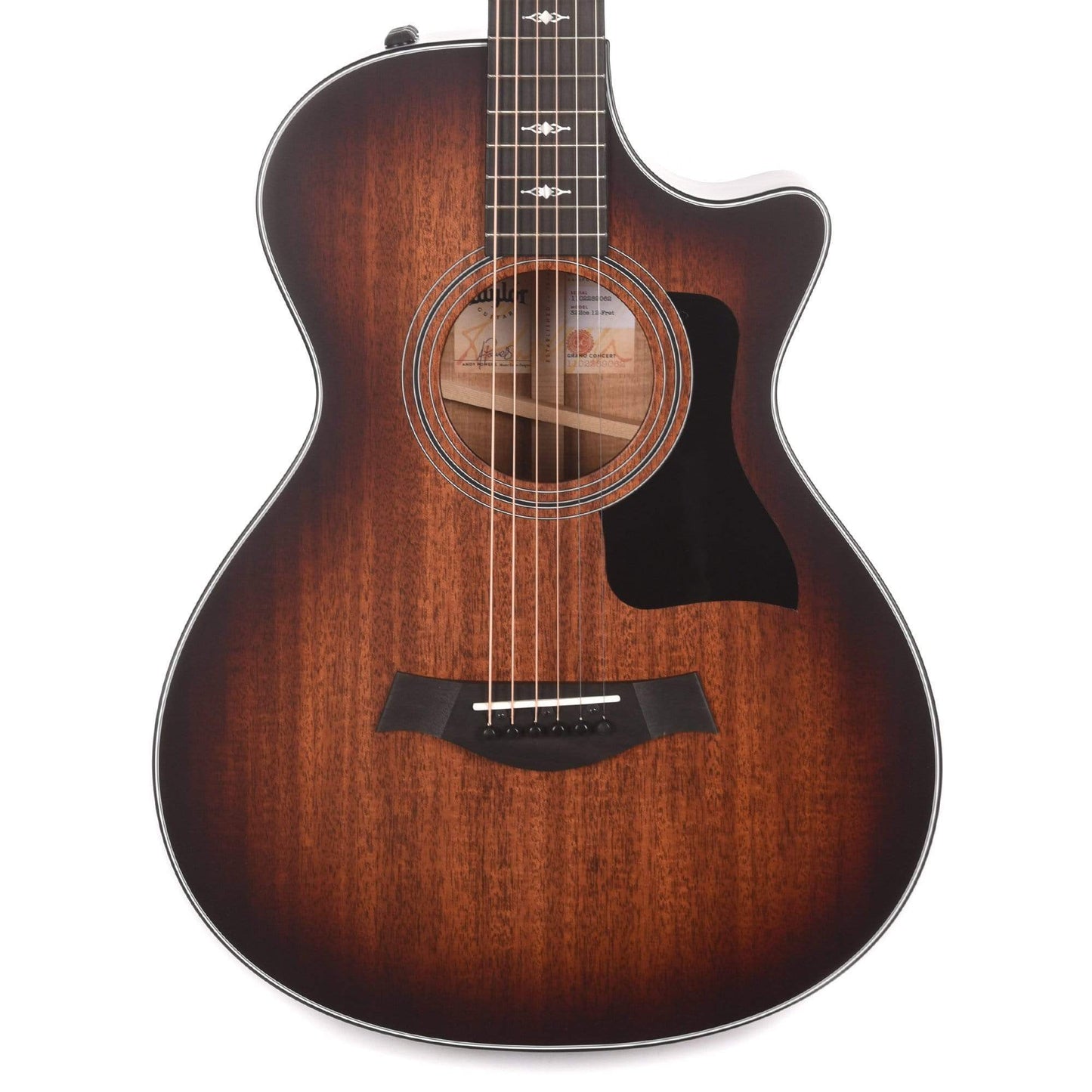 Taylor 322ce 12-Fret Grand Concert Tropical Mahogany/Tasmanian Blackwood Shaded Edgeburst ES2 w/V-Class Bracing Acoustic Guitars / Concert