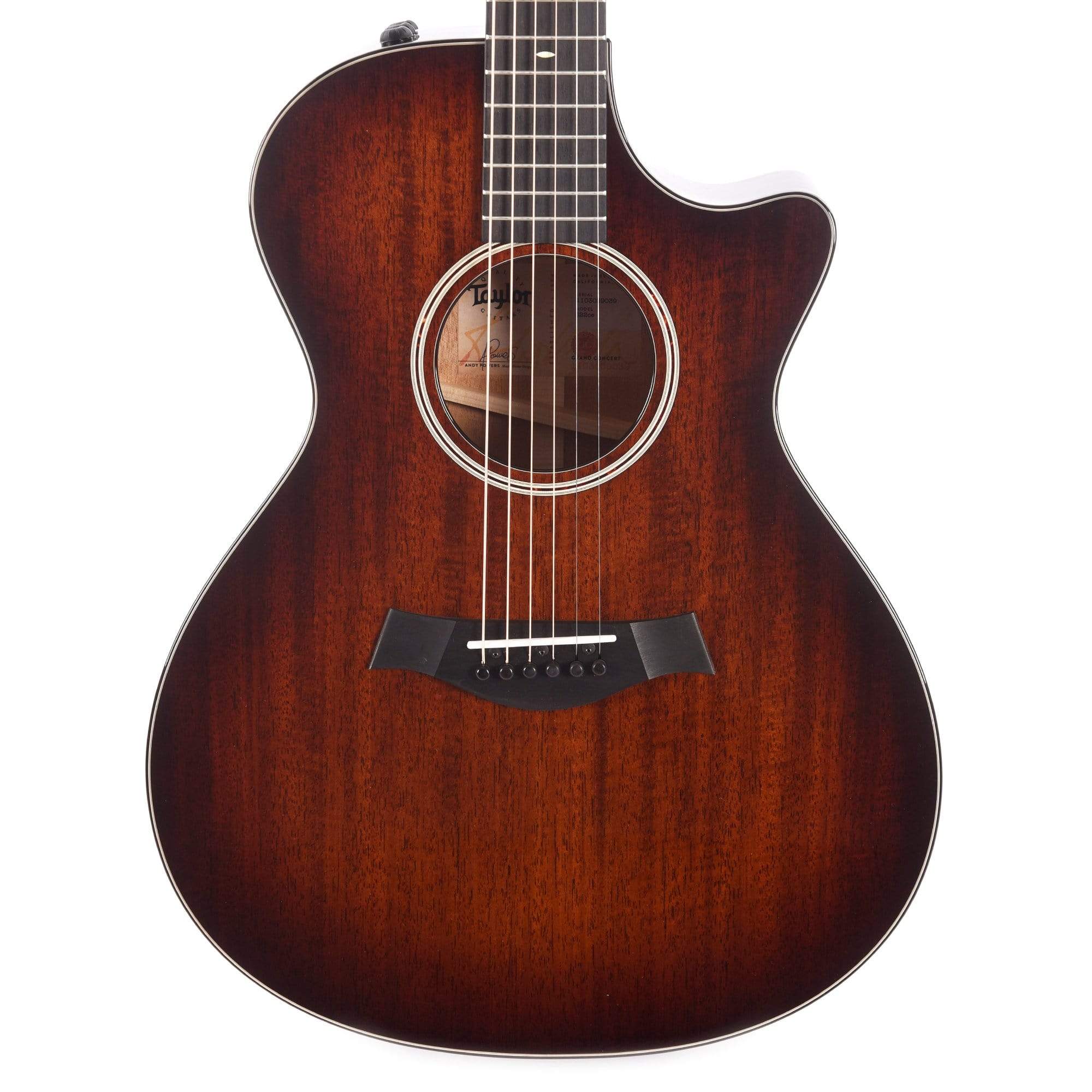 Taylor 522ce Grand Concert Tropical Mahogany Shaded Edgeburst ES2 w/V-Class Bracing Acoustic Guitars / Concert