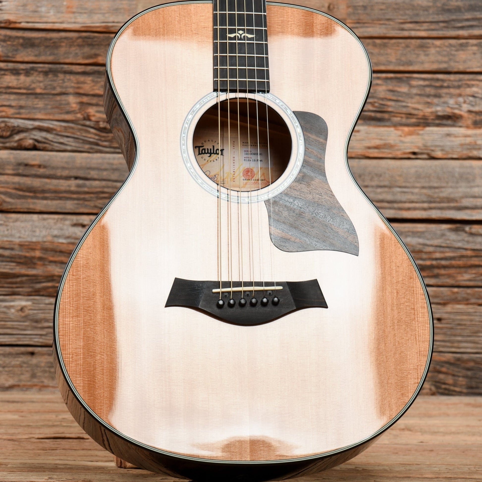 Taylor 612e 12-Fret Natural 2020 Acoustic Guitars / Concert