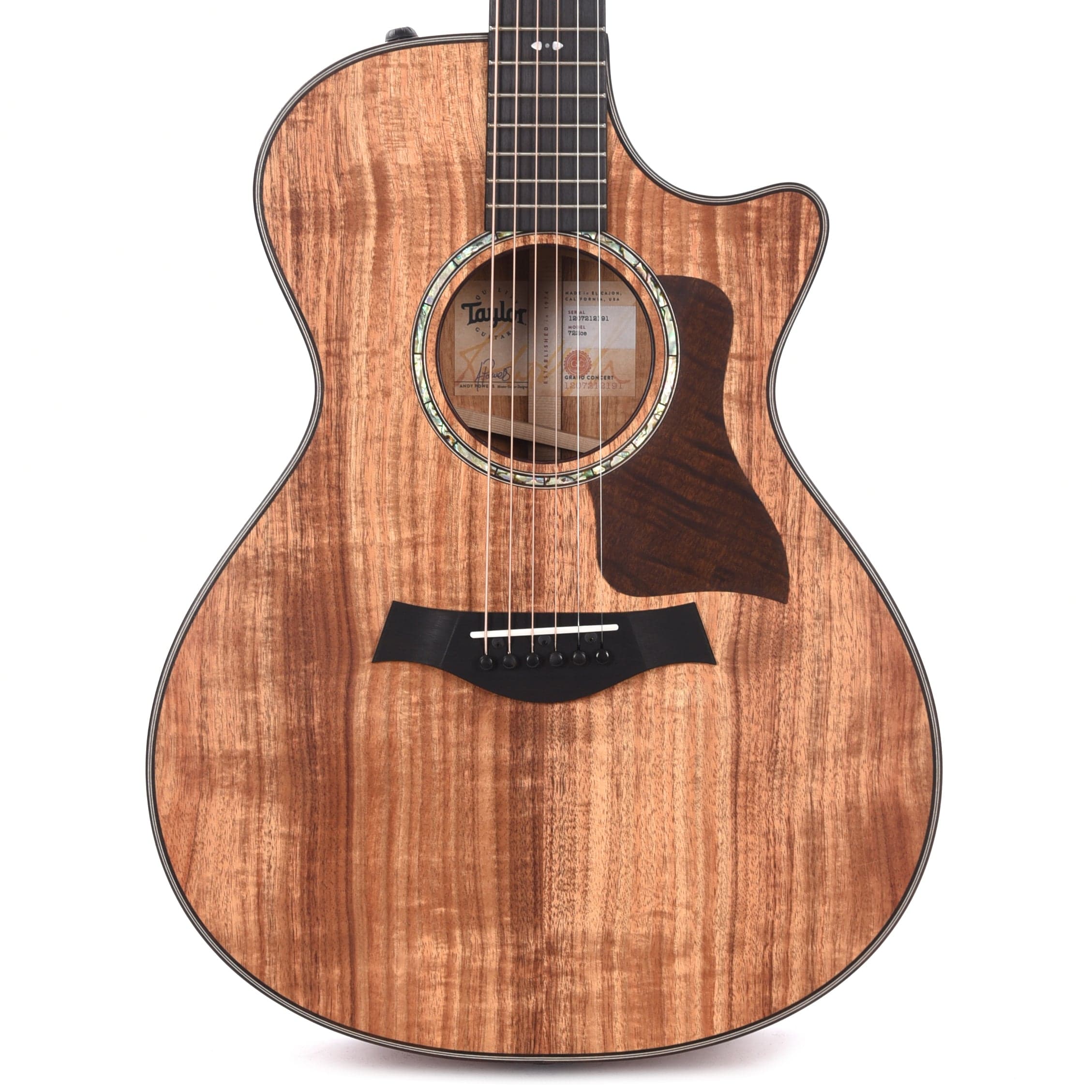 Taylor 722ce Grand Concert Hawaiian Koa Natural ES2 Acoustic Guitars / Concert