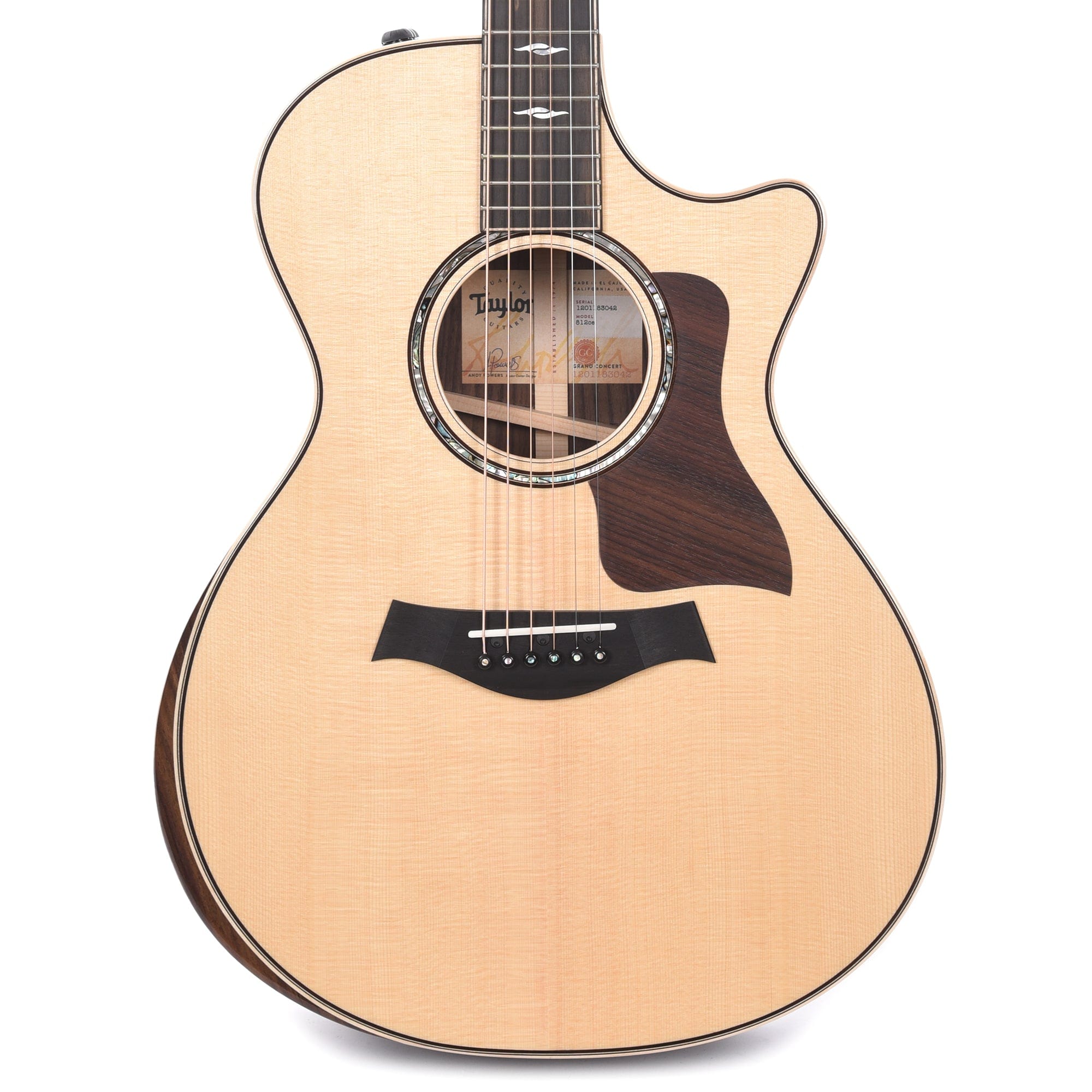 Taylor 812ce Grand Concert Sitka/Rosewood Natural ES2 Acoustic Guitars / Concert