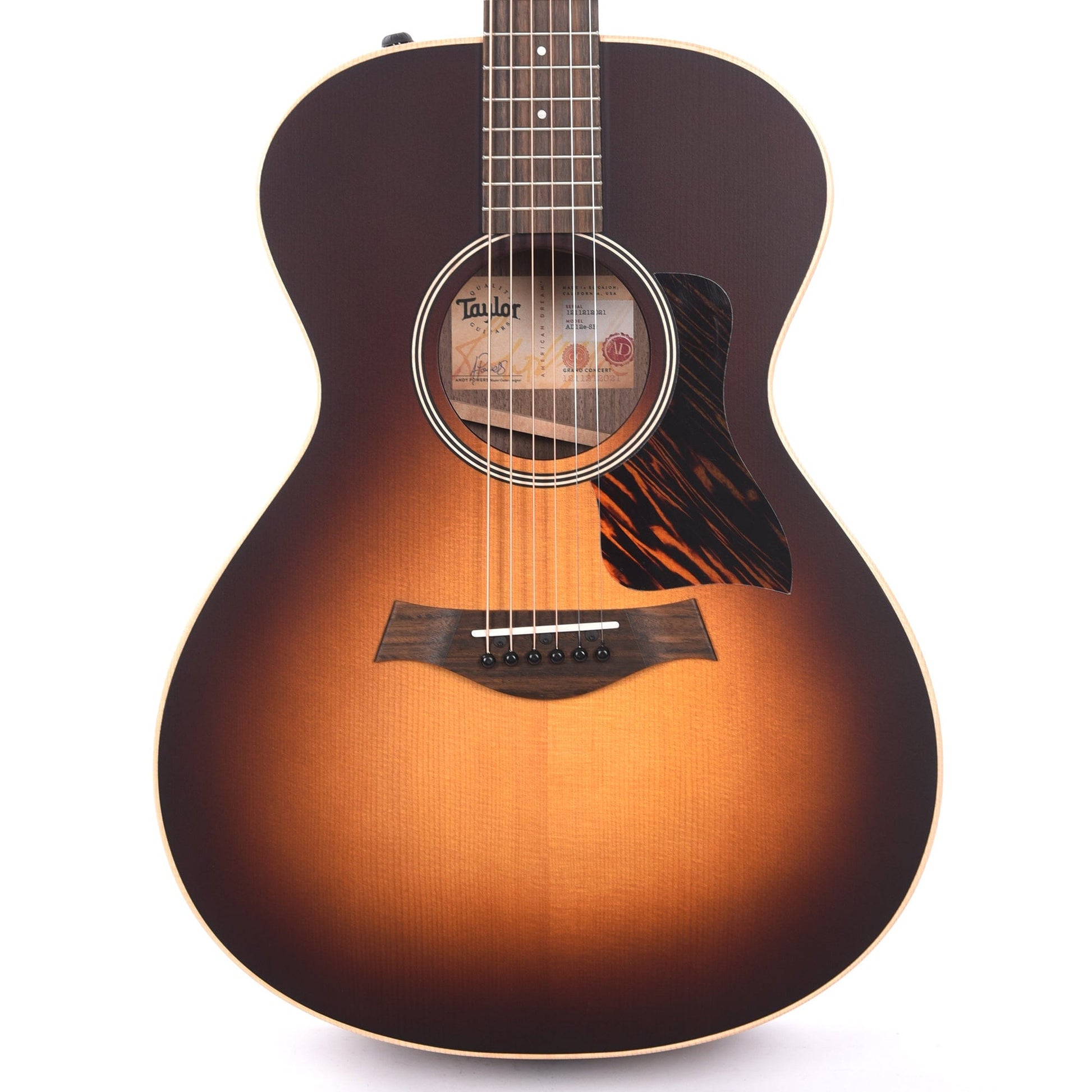 Taylor American Dream AD12e-SB Grand Concert Sitka/Walnut Tobacco Sunburst w/Aerocase Acoustic Guitars / Concert
