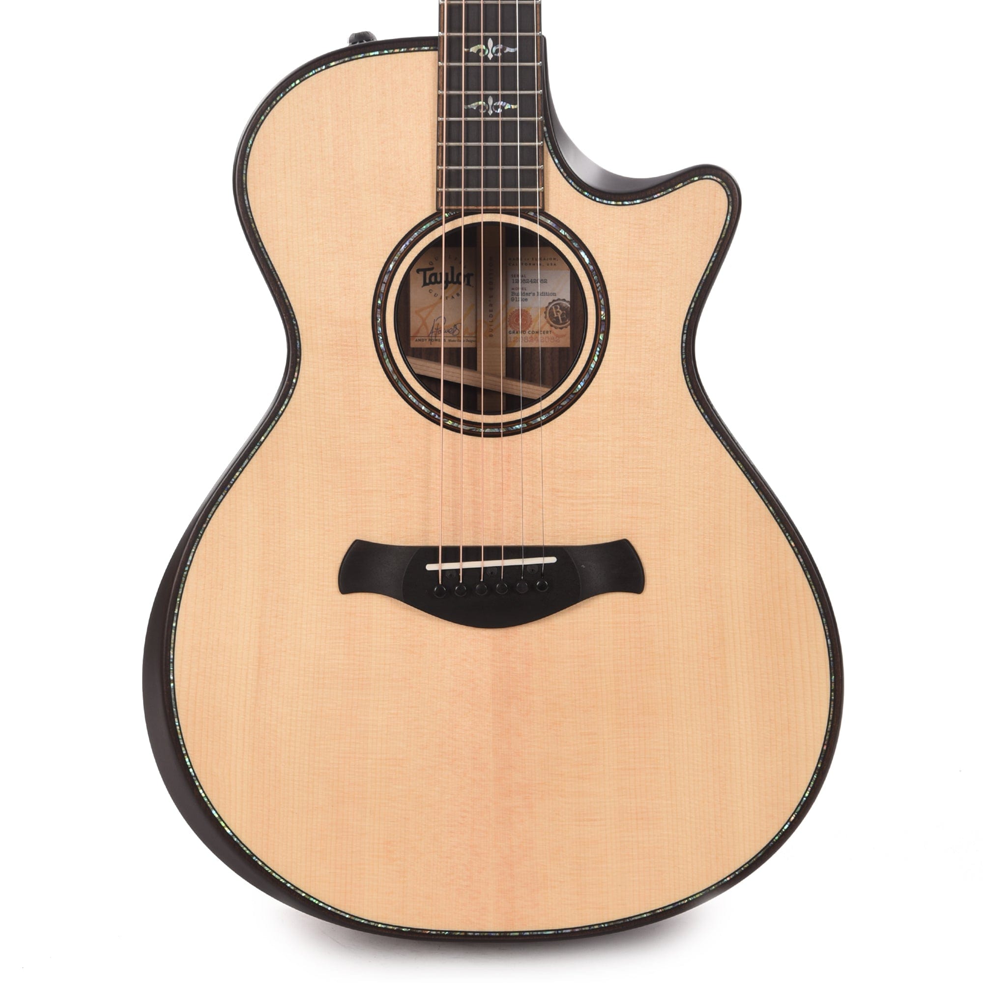 Taylor Builder's Edition 912ce Grand Concert Lutz Spruce/Rosewood Natural ES2 Acoustic Guitars / Concert