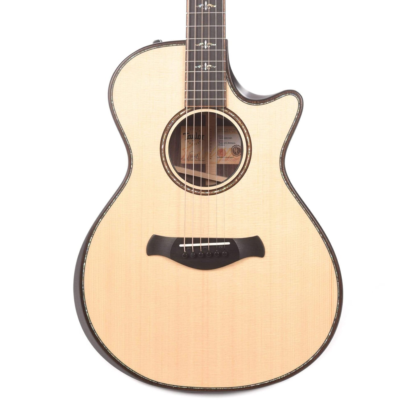 Taylor Builder's Edition 912ce Grand Concert Lutz Spruce/Rosewood Natural ES2 Acoustic Guitars / Concert