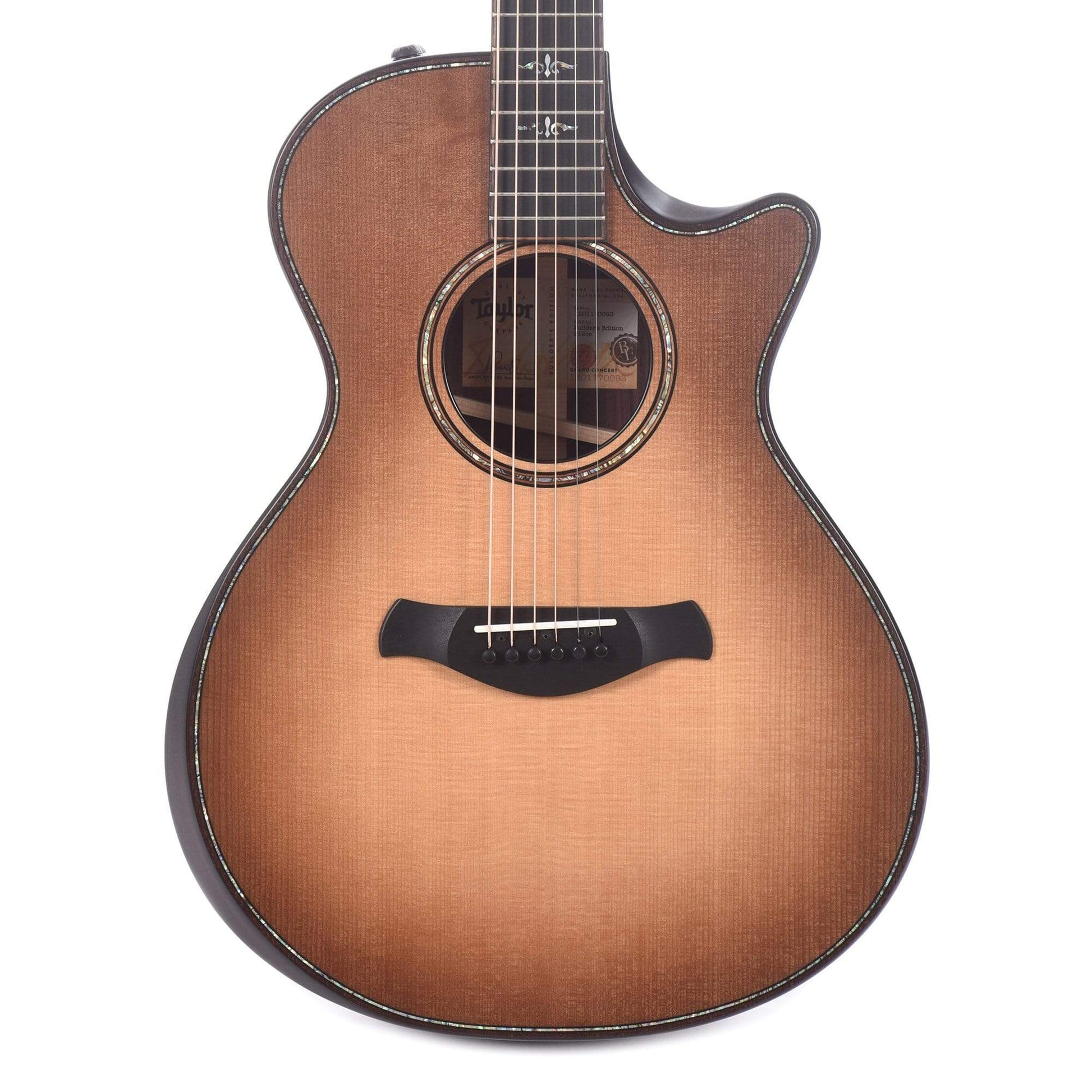 Taylor Builder's Edition 912ce Grand Concert Lutz Spruce/Rosewood Wild Honey Burst ES2 Acoustic Guitars / Concert