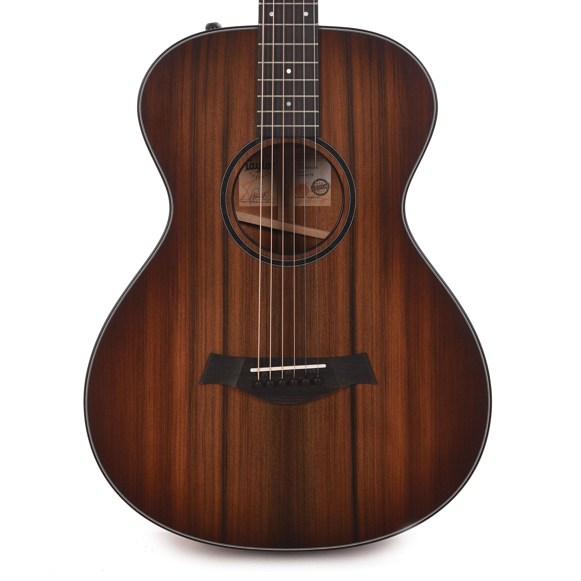 Taylor Custom Grand Concert 12-Fret Satin Shaded Edgeburst Figured Mahogany & Sinker Redwood w/Slot Headstock & Ebony Binding Acoustic Guitars / Concert