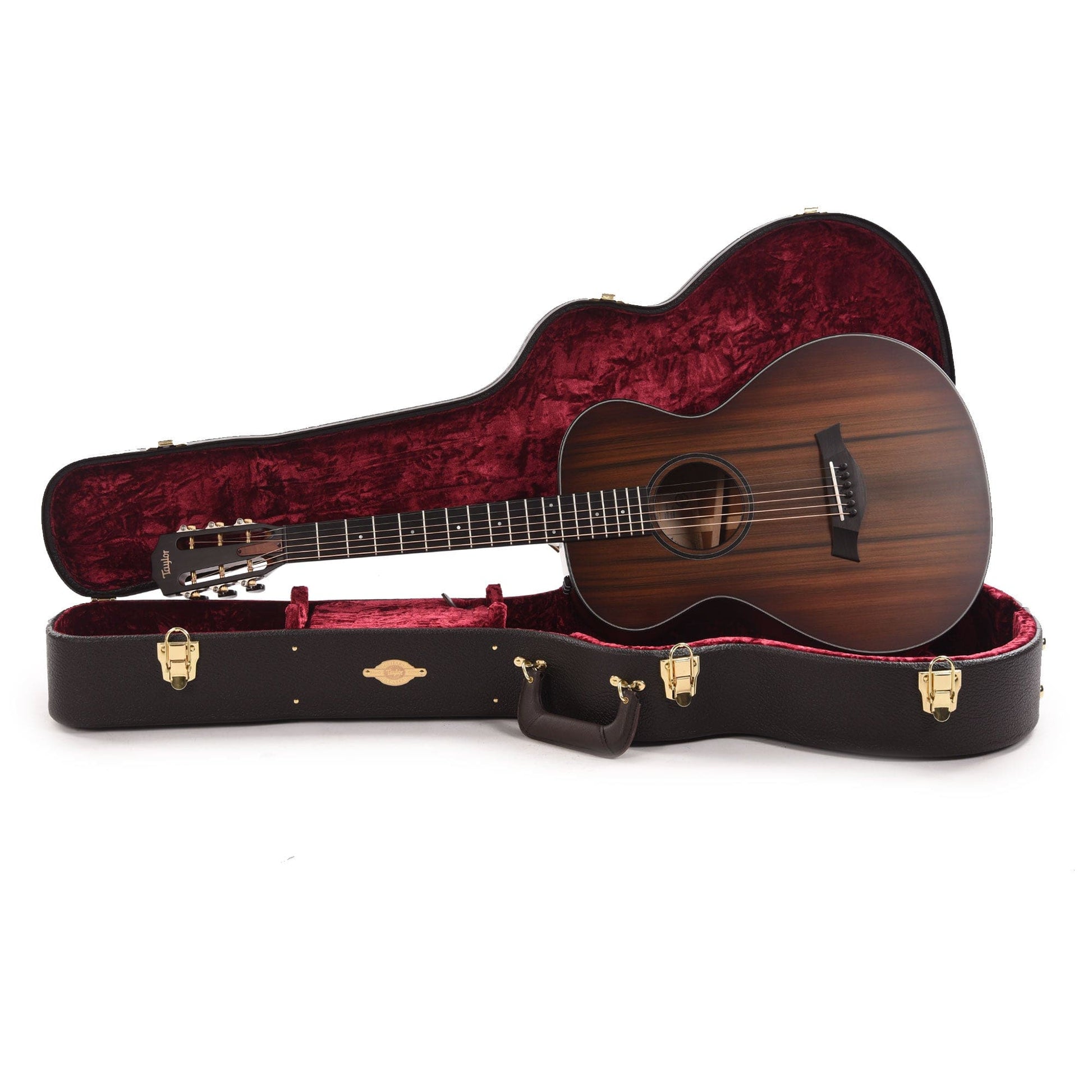 Taylor Custom Grand Concert 12-Fret Satin Shaded Edgeburst Figured Mahogany & Sinker Redwood w/Slot Headstock & Ebony Binding Acoustic Guitars / Concert