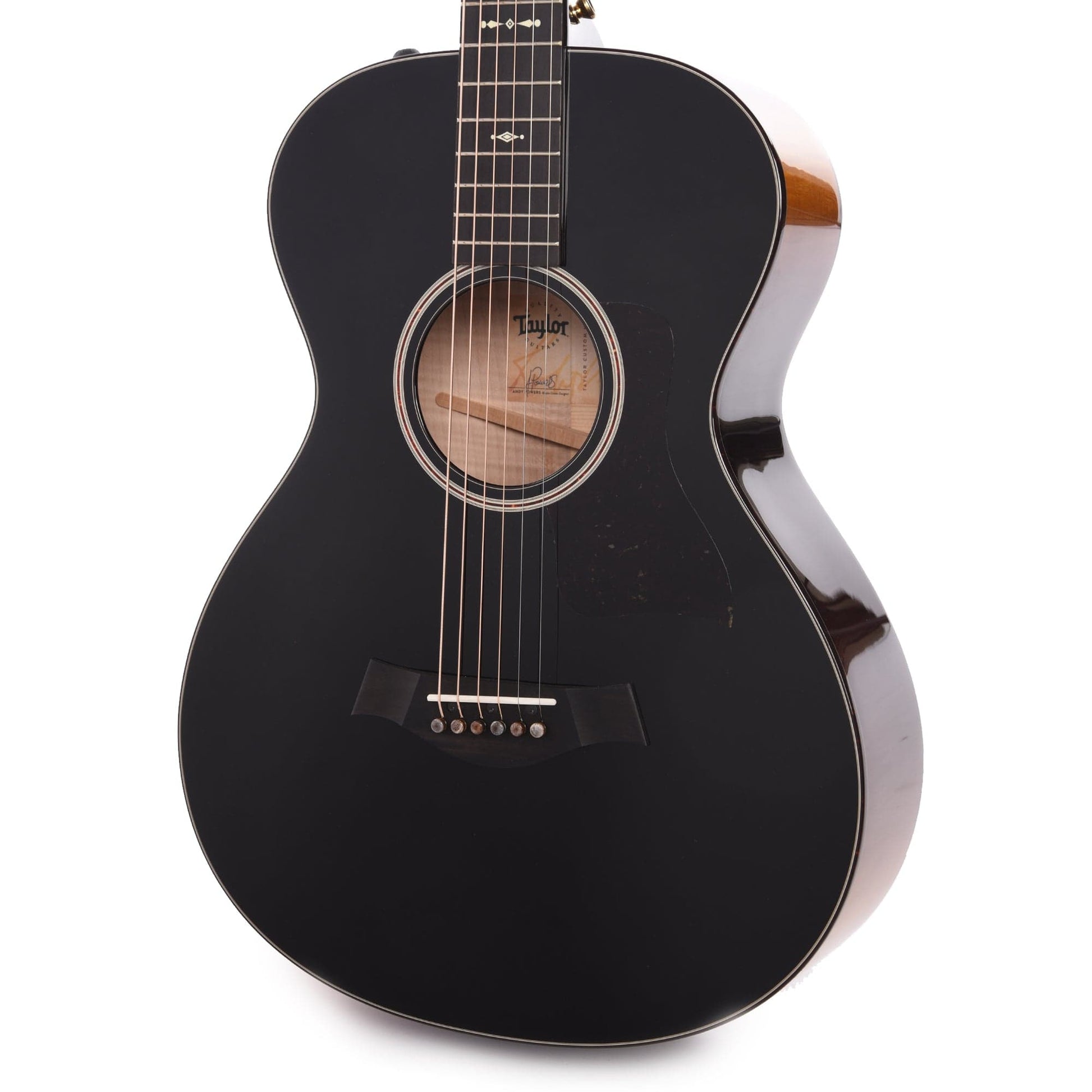 Taylor Custom Grand Concert 12-Fret Sitka/Flame Maple w/Black Top & Vintage Sunburst Back/Sides/Neck Acoustic Guitars / Concert