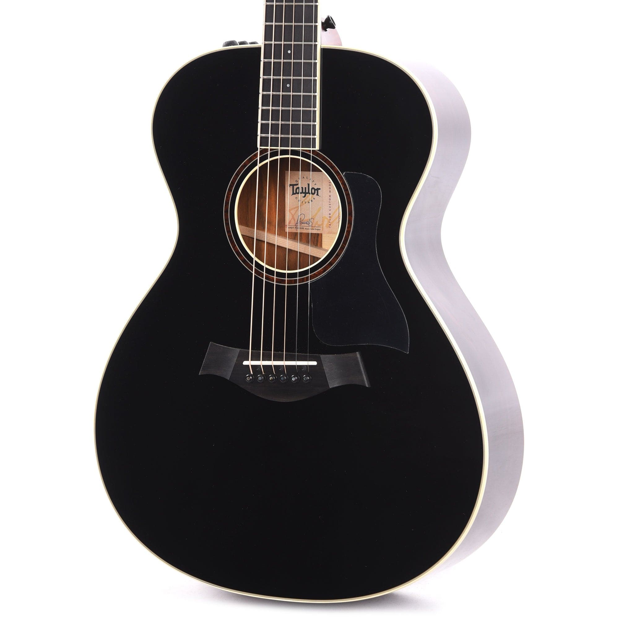 Taylor Custom Grand Concert Cocobolo & Engelmann Spruce Black Top w/Figured Mahogany Neck & Rose Pegehad Inlay Acoustic Guitars / Concert