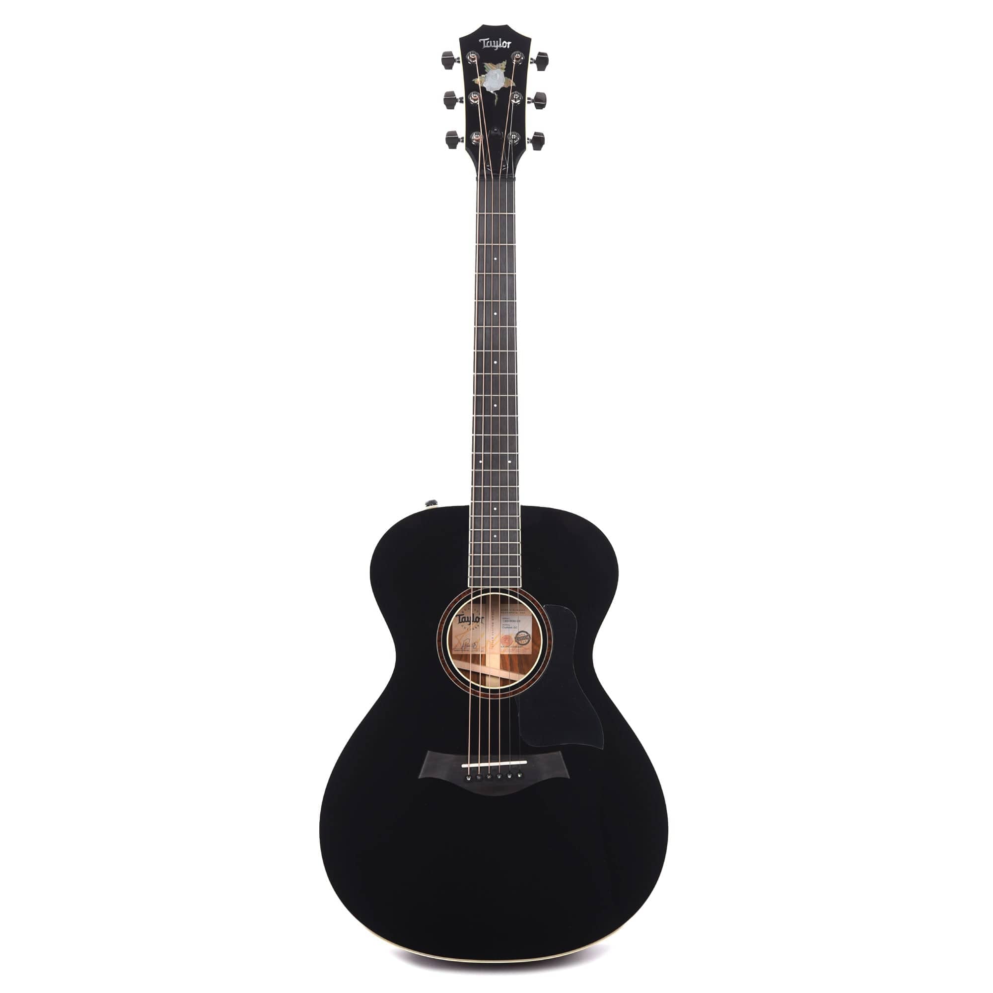 Taylor Custom Grand Concert Cocobolo & Engelmann Spruce Black Top w/Figured Mahogany Neck & Rose Pegehad Inlay Acoustic Guitars / Concert