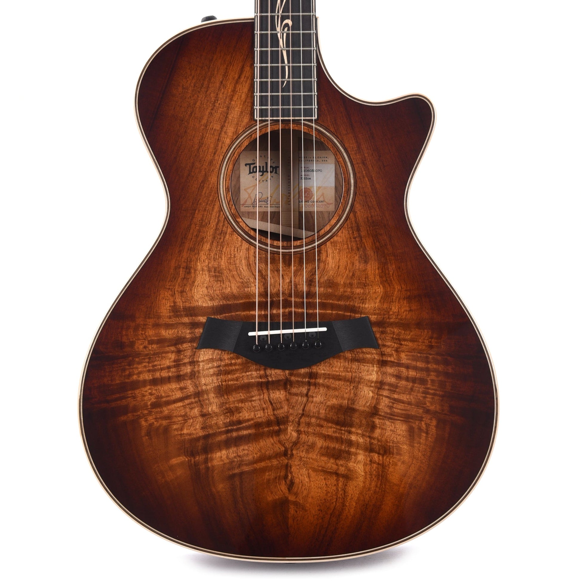 Taylor K22ce Grand Concert Shaded Edgeburst ES2 Acoustic Guitars / Concert