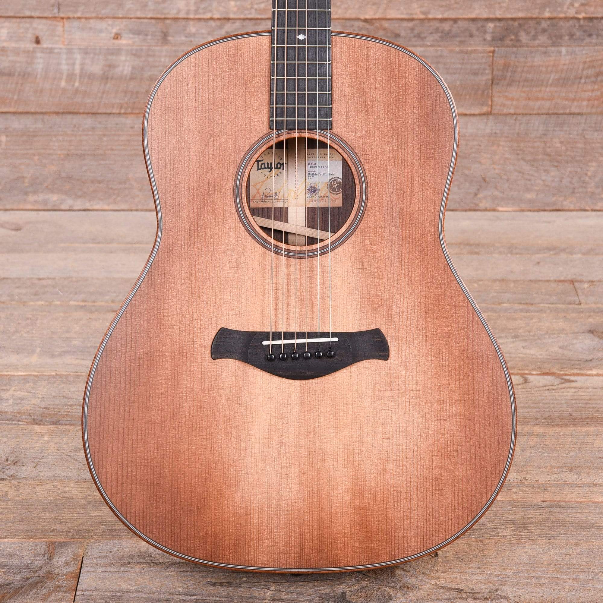 Taylor 717 Builder's Edition Torrefied Sitka/Rosewood Grand Pacific Wild Honey Burst Acoustic Guitars / Dreadnought