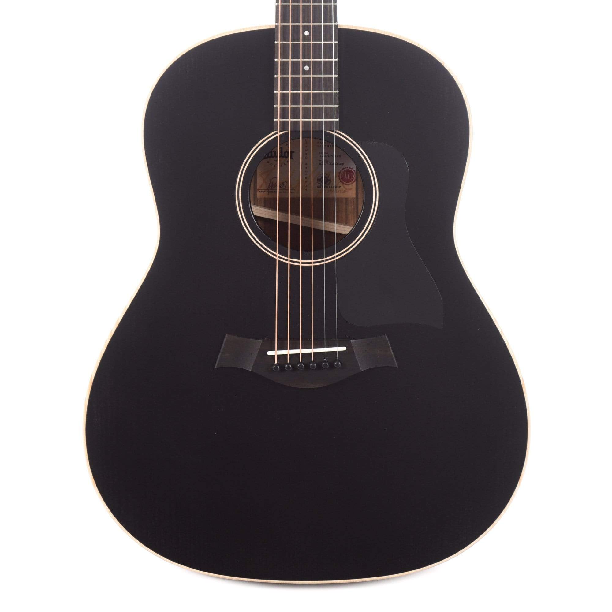 Taylor American Dream AD17 Spruce/Ovangkol Blacktop w/AeroCase Acoustic Guitars / Dreadnought