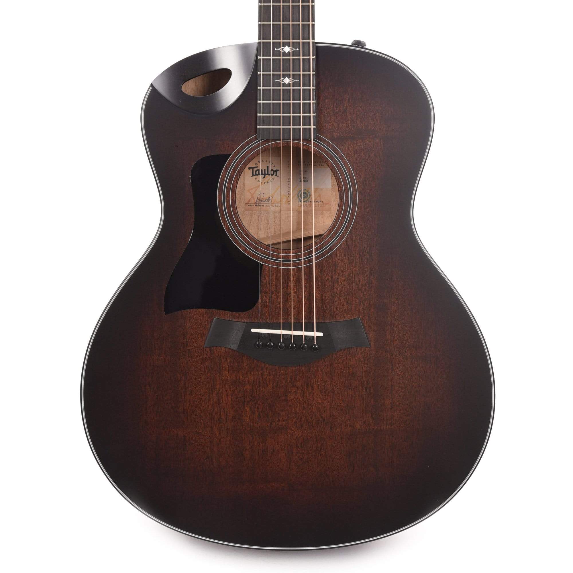 Taylor 326ce LEFTY Grand Symphony Mahogany/Urban Ash Shaded Edgeburst ES2 Acoustic Guitars / Jumbo