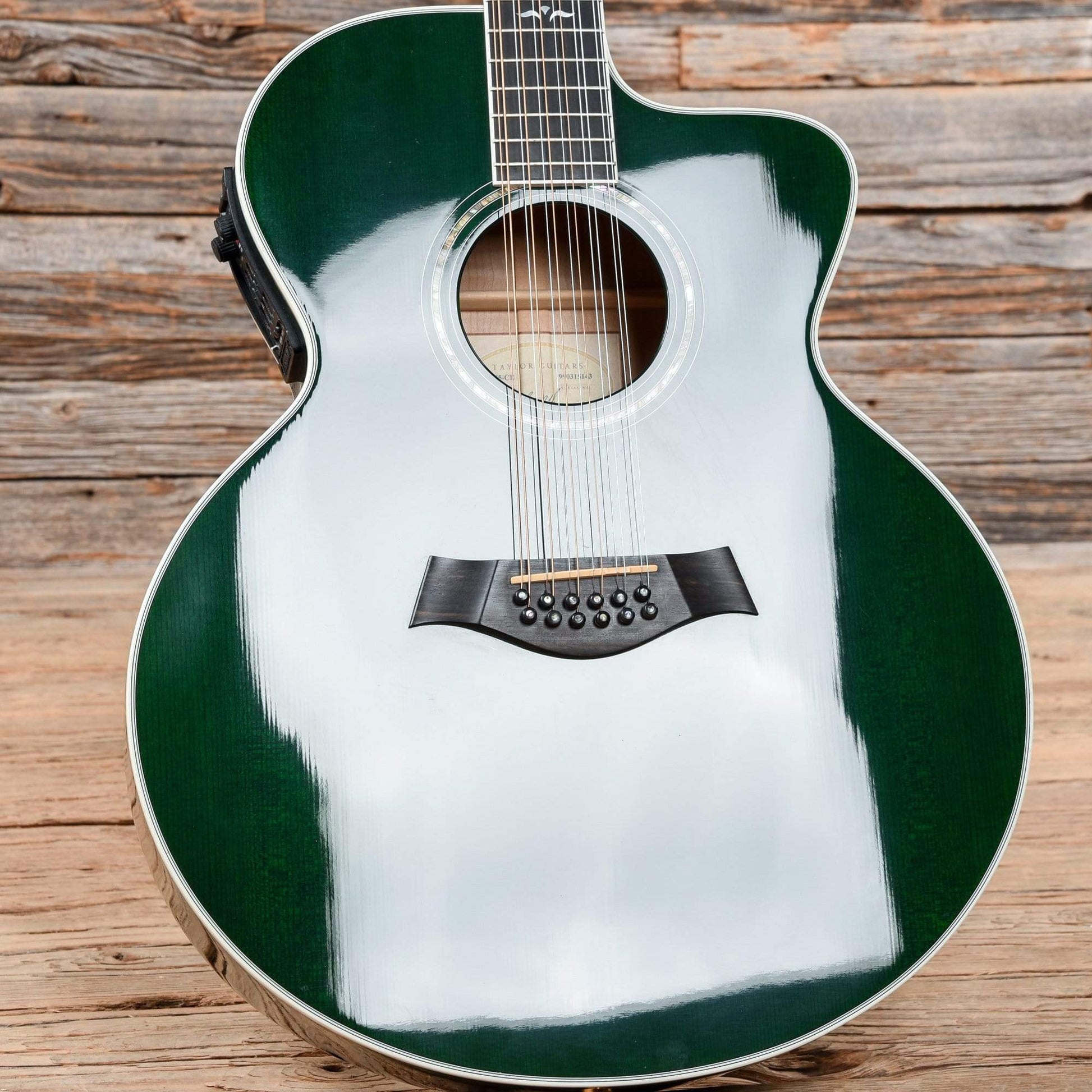 Taylor 655ce Transparent Green 1999 Acoustic Guitars / Jumbo