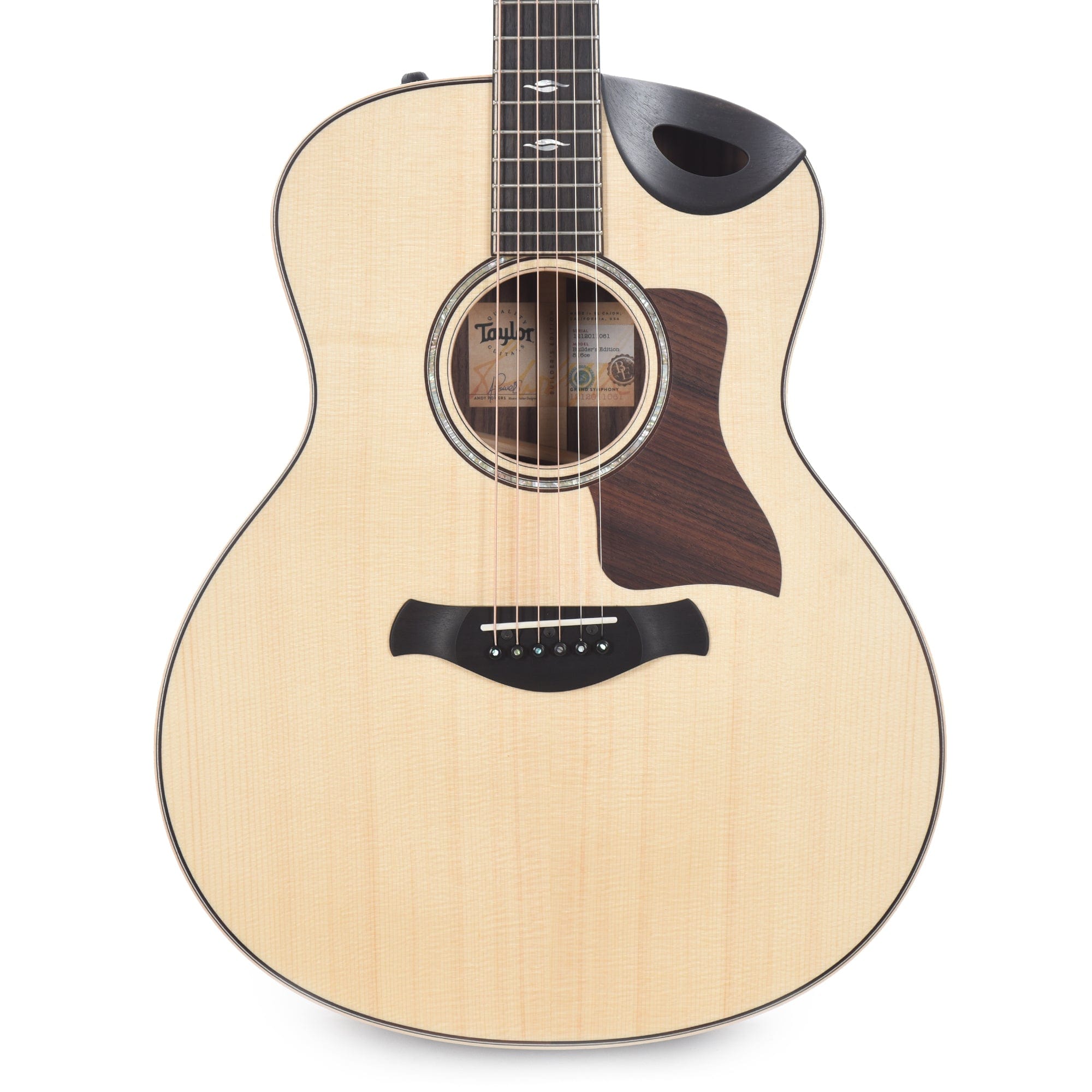 Taylor Builder's Edition 816ce Grand Symphony Lutz Spruce/Rosewood Natural ES2 Acoustic Guitars / Jumbo