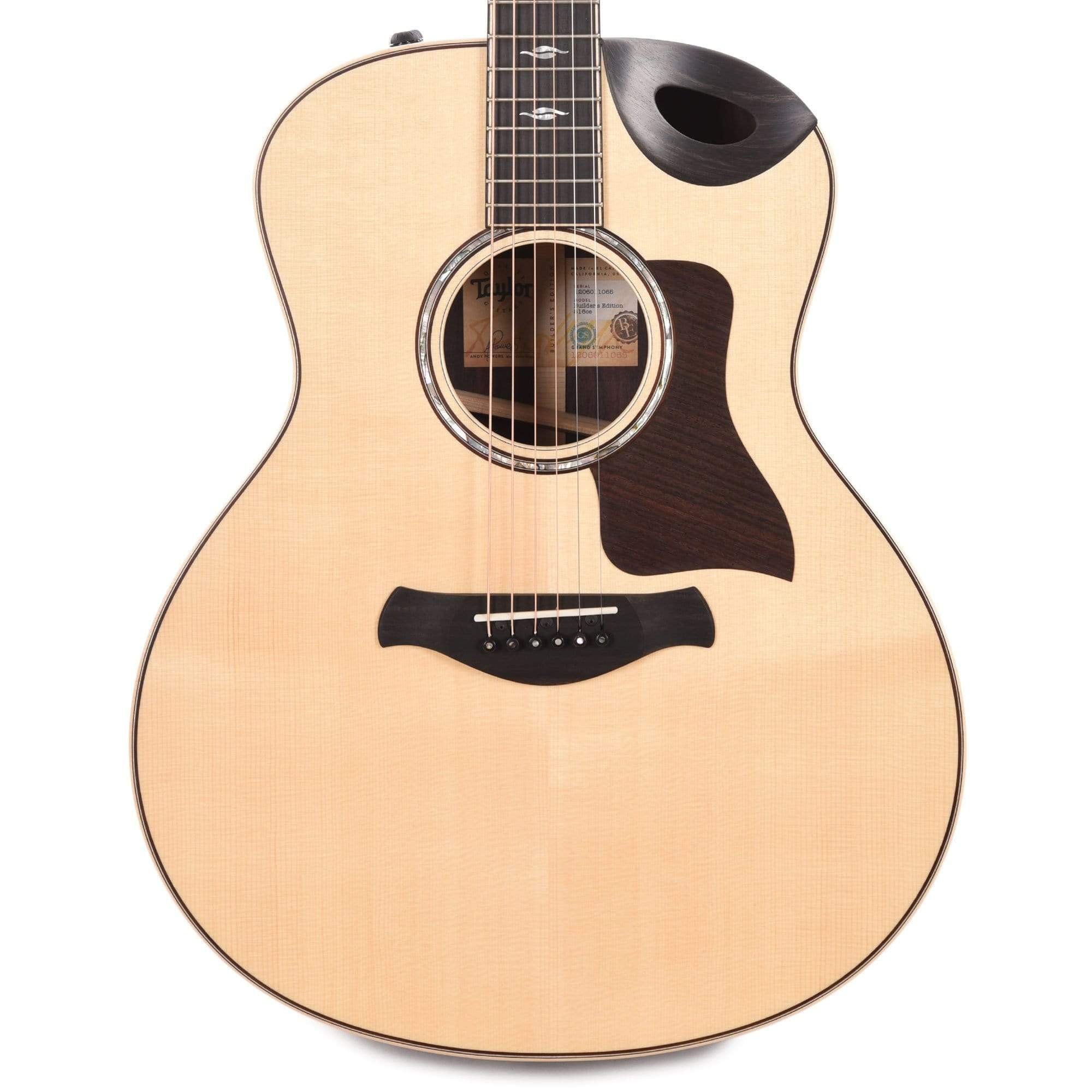 Taylor Builder's Edition 816ce Grand Symphony Lutz Spruce/Rosewood Natural ES2 w/Soundport Cutaway Acoustic Guitars / Jumbo