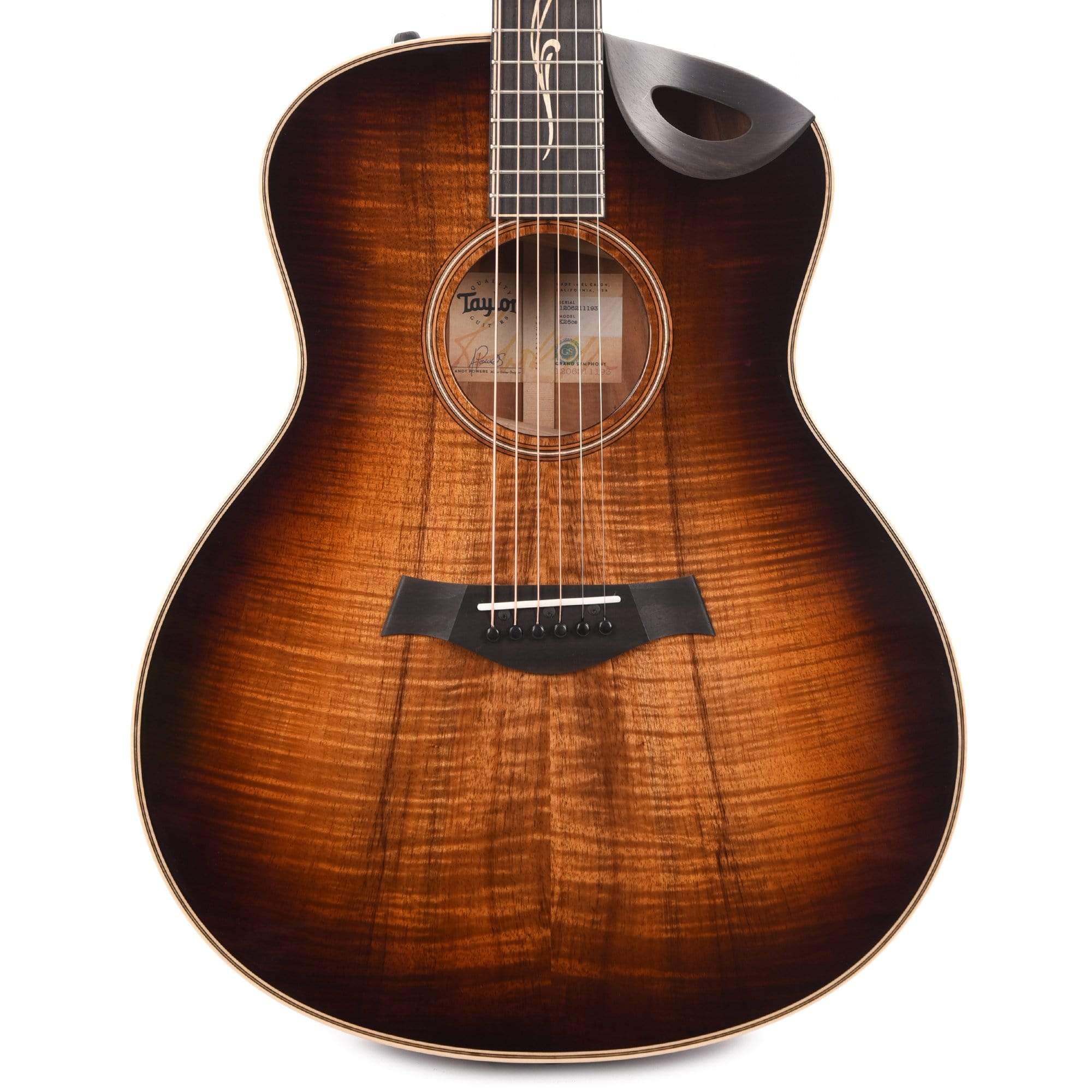 Taylor K26ce Grand Symphony Koa Shaded Edgeburst ES2 w/Soundport Cutaway Acoustic Guitars / Jumbo