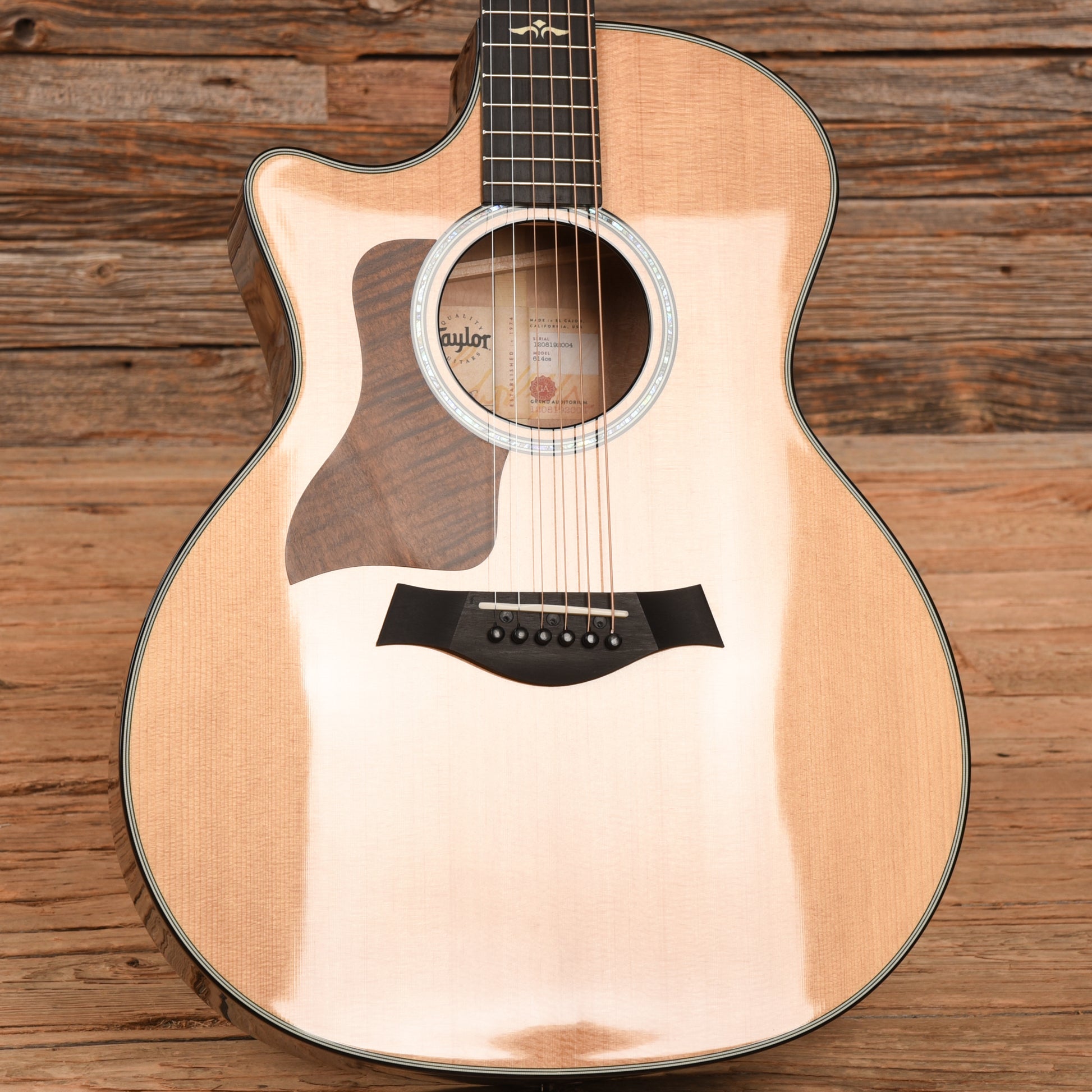 Taylor 614ce Natural 2022 LEFTY Acoustic Guitars / Left-Handed