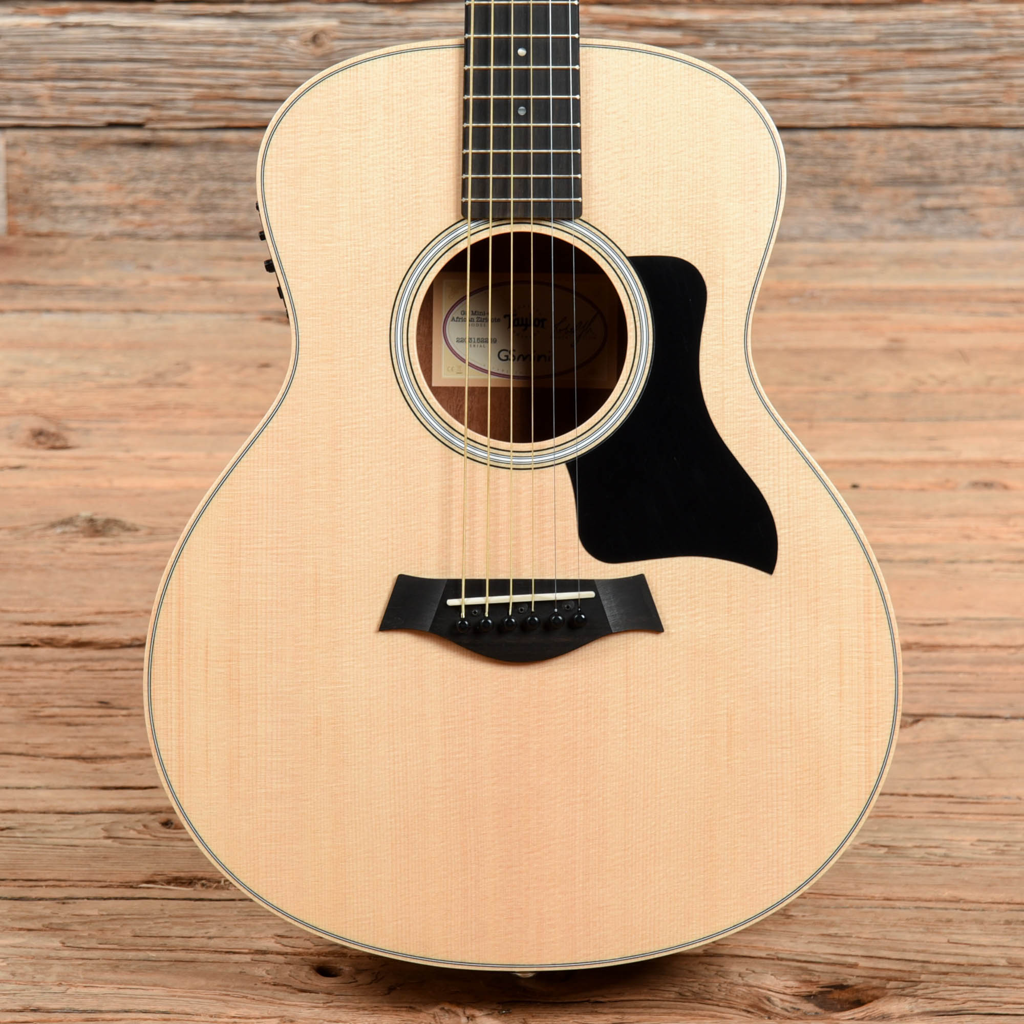 Taylor GS Mini-e African Ziricote Natural Acoustic Guitars / Mini/Travel