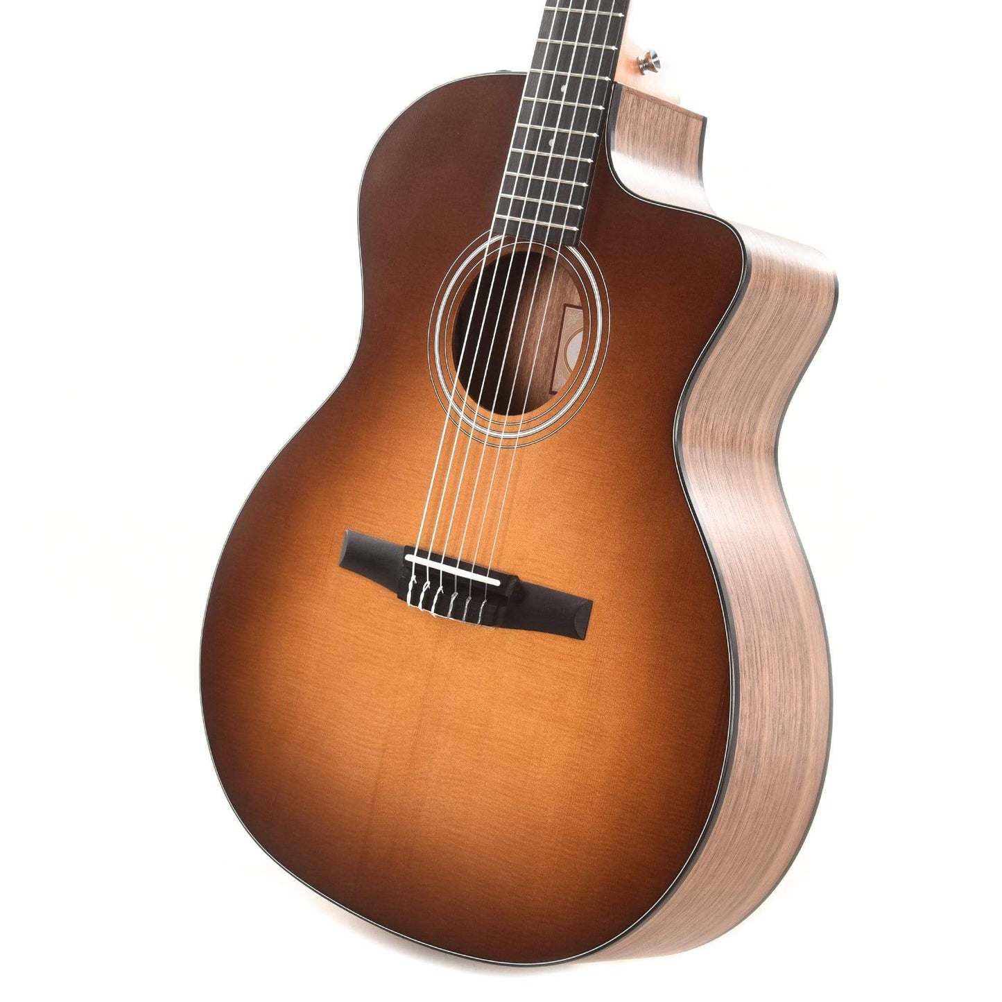 Taylor 114ce-N-SB Grand Auditorium Nylon Sitka/Walnut Satin Sunburst Top Acoustic Guitars / OM and Auditorium