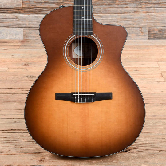 Taylor 114ce-N-SB Grand Auditorium Nylon Sitka/Walnut Satin Sunburst Top Acoustic Guitars / OM and Auditorium