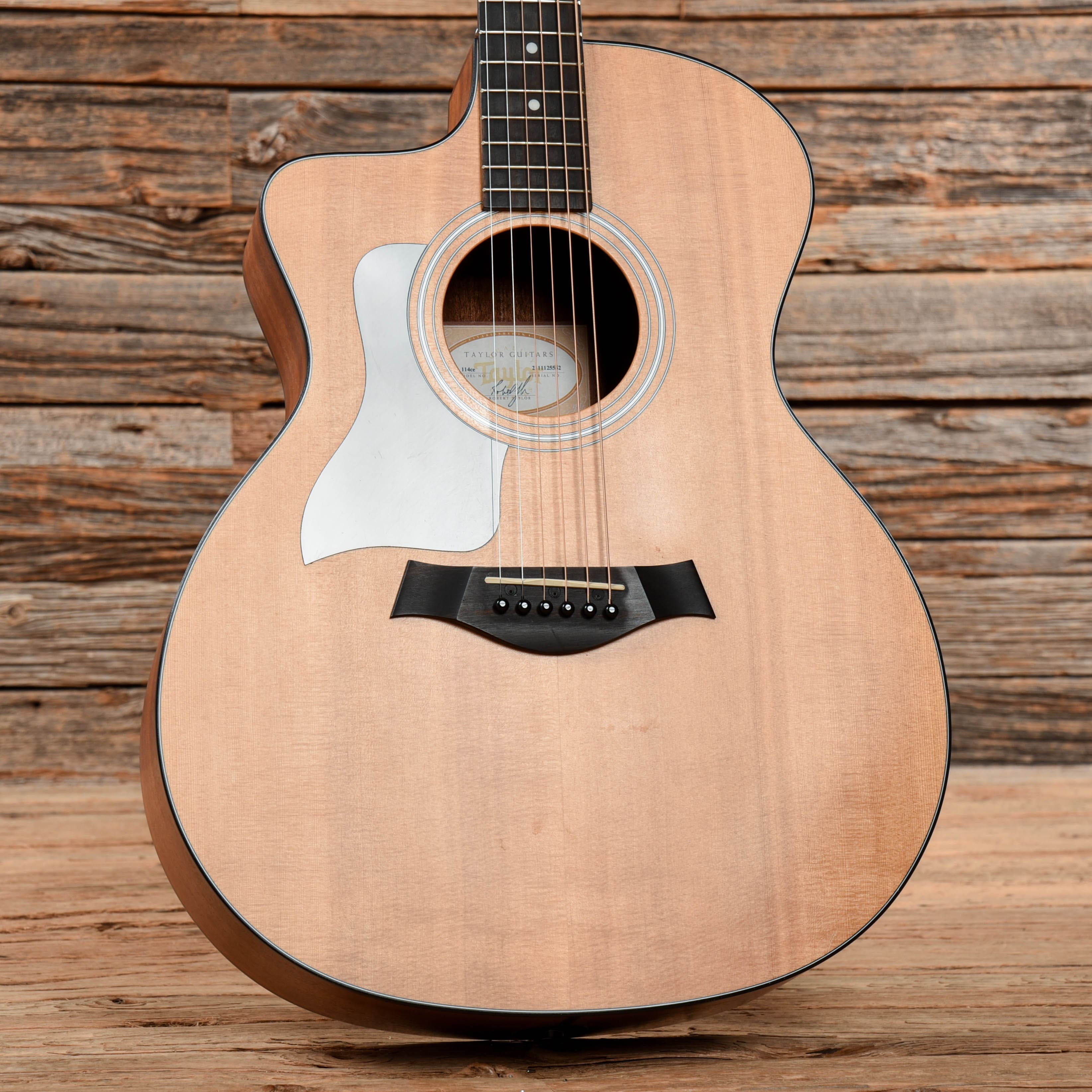 Taylor 114ce Natural 2015 LEFTY Acoustic Guitars / OM and Auditorium