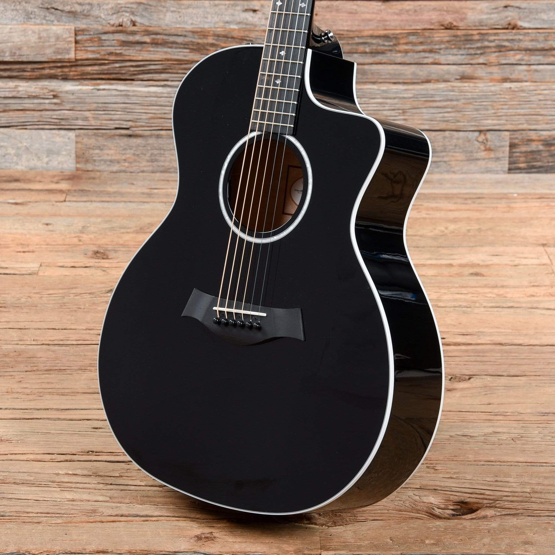 Taylor 214ce Black 2020 Acoustic Guitars / OM and Auditorium