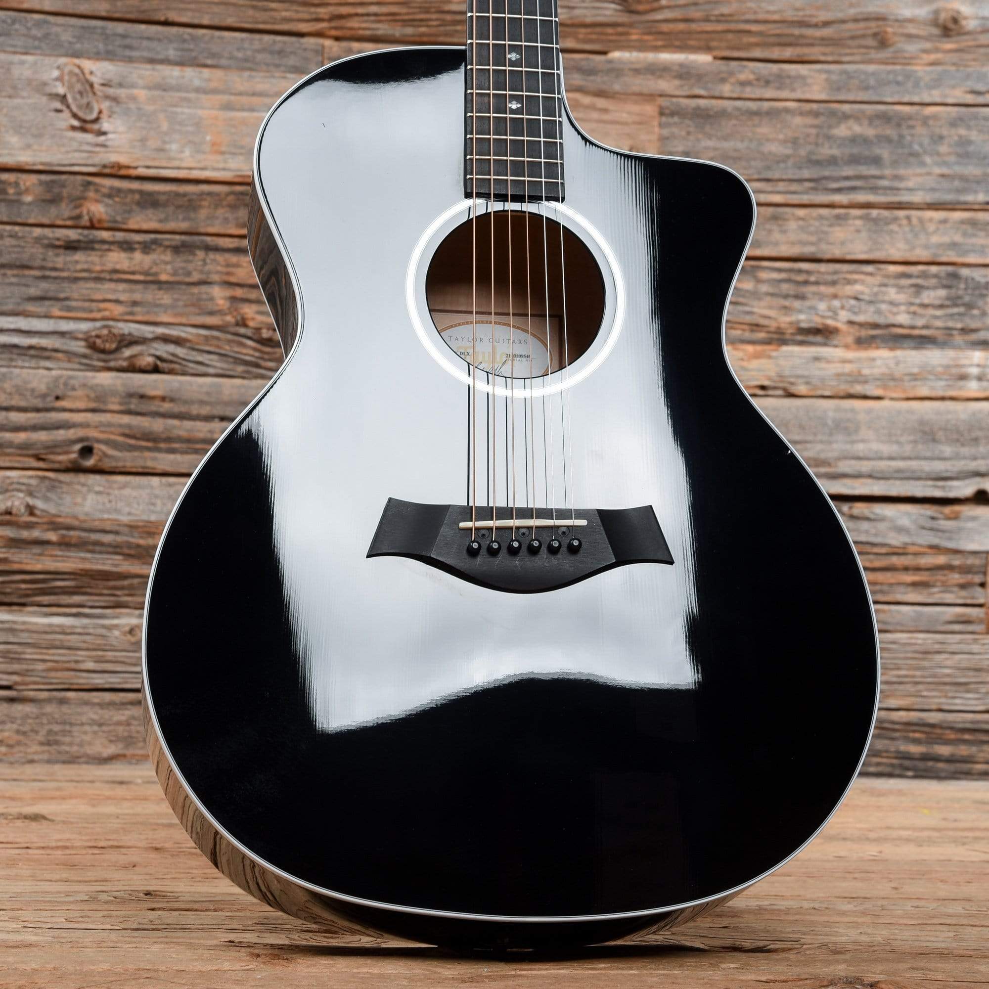 Taylor 214ce Black 2020 Acoustic Guitars / OM and Auditorium