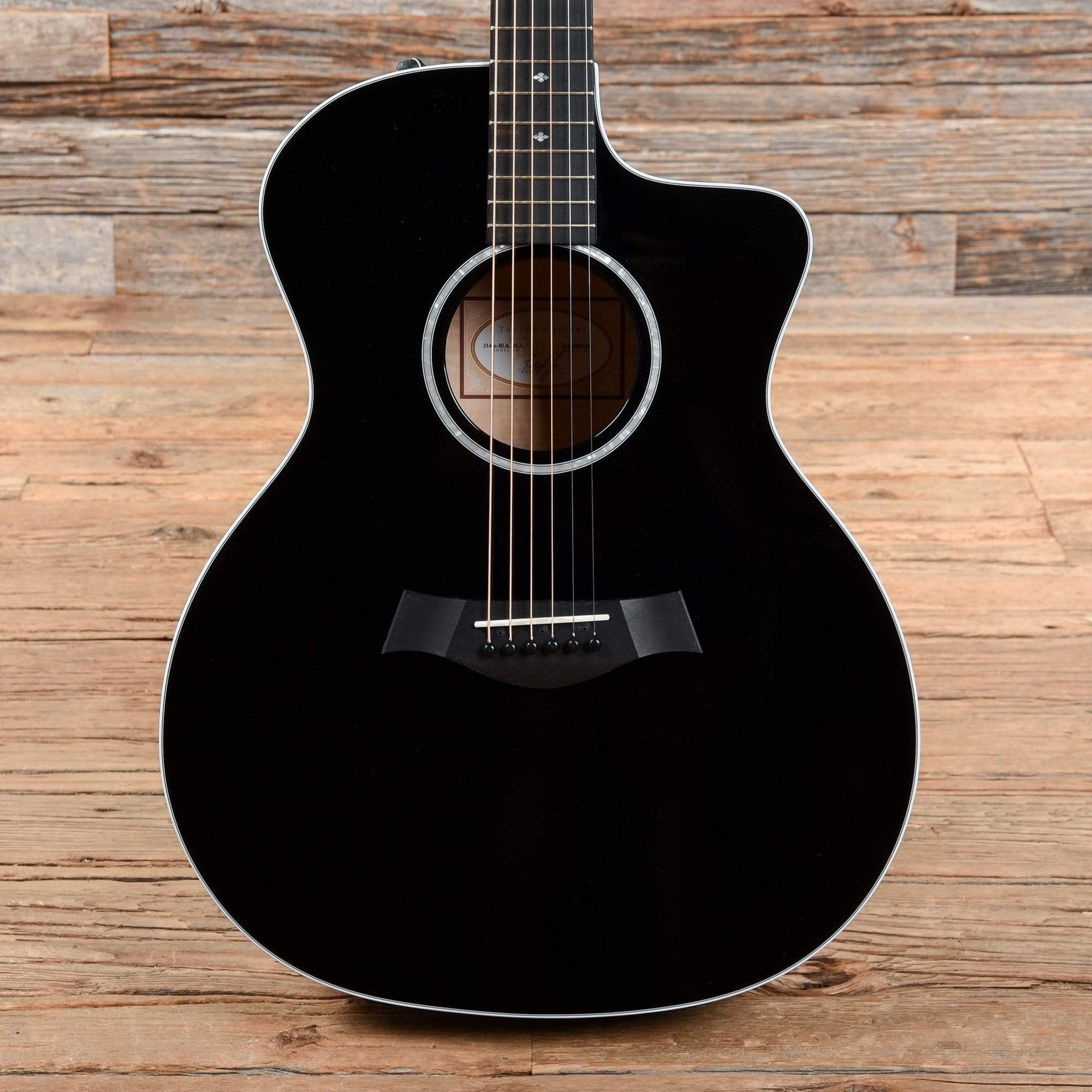 Taylor 214ce Black 2020 Acoustic Guitars / OM and Auditorium