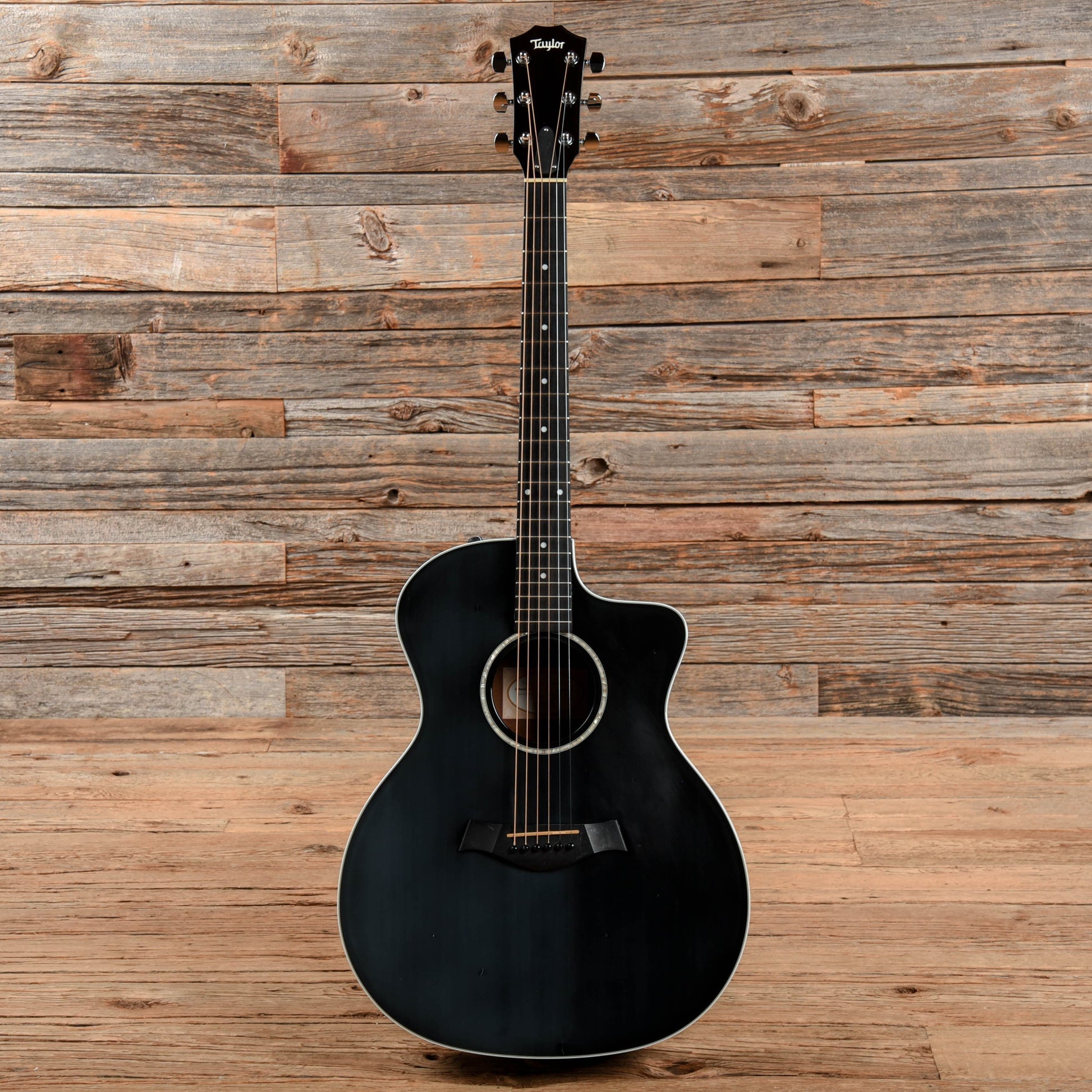 Taylor 214ce-BLK Black 2013 Acoustic Guitars / OM and Auditorium