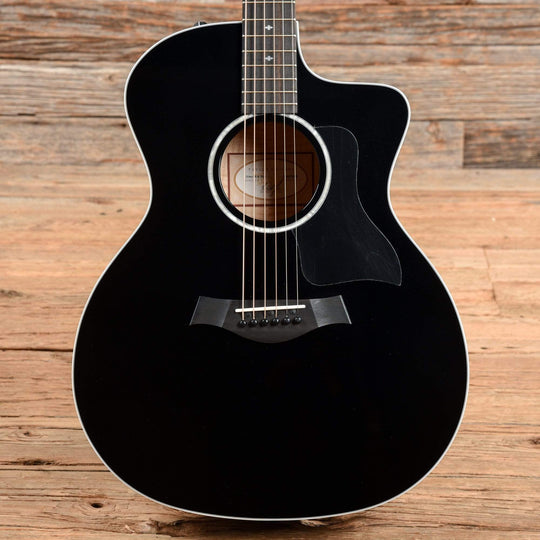 Taylor 214ce-BLK Deluxe Grand Auditorium Sitka/Maple Black ES2 Acoustic Guitars / OM and Auditorium