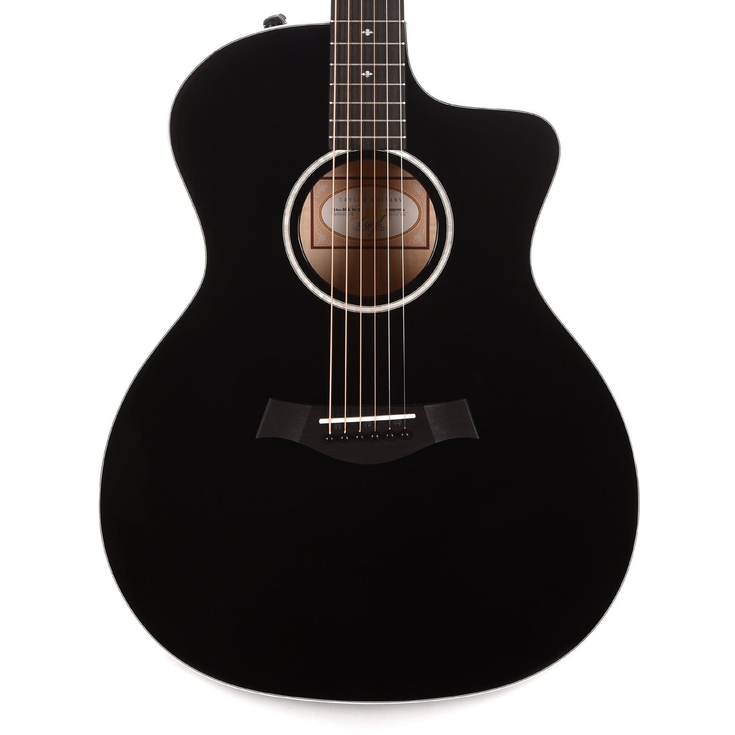 Taylor 214ce Deluxe Grand Auditorium Sitka/Maple Black ES2 w/Hardshell Case Acoustic Guitars / OM and Auditorium