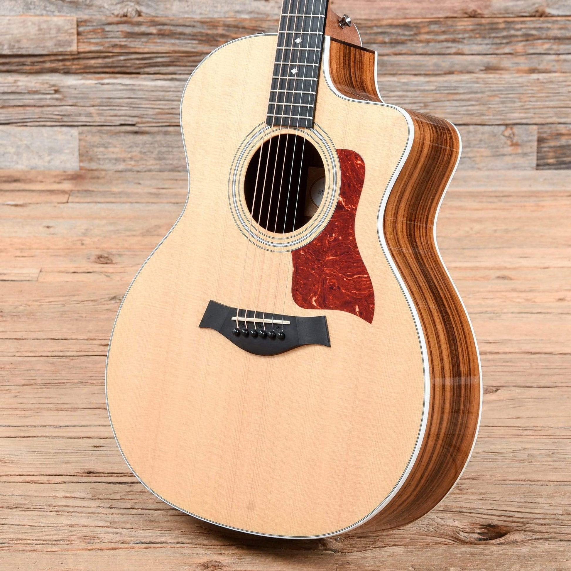 Taylor 214ce DLX Natural 2015 Acoustic Guitars / OM and Auditorium