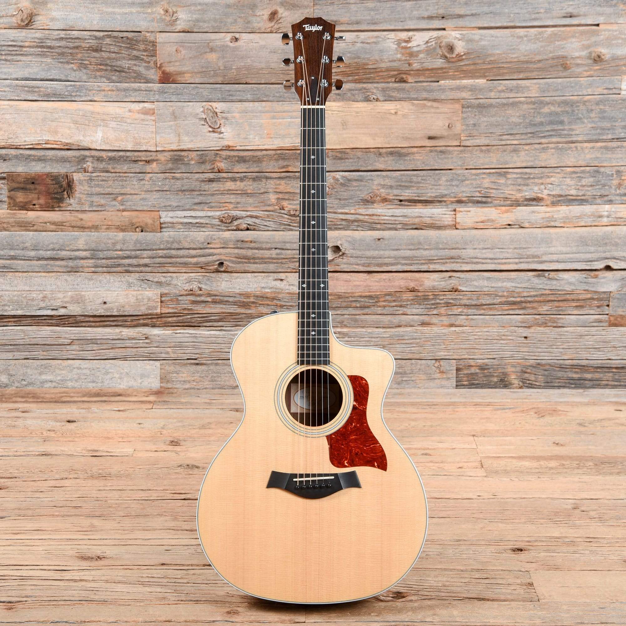 Taylor 214ce DLX Natural 2015 Acoustic Guitars / OM and Auditorium