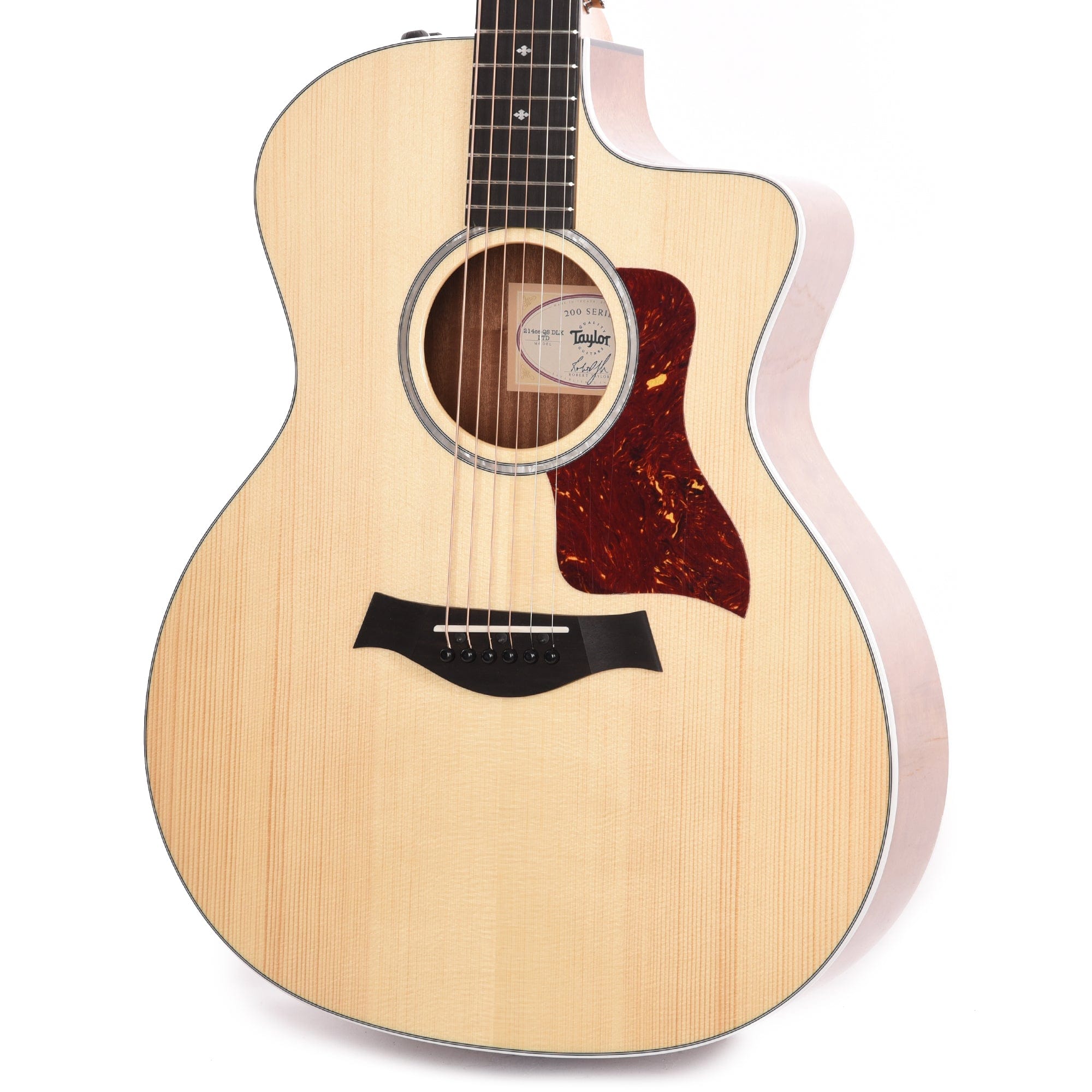 Taylor 214ce-QS Deluxe Limited Sitka/Quilted Sapele ES2 Acoustic Guitars / OM and Auditorium