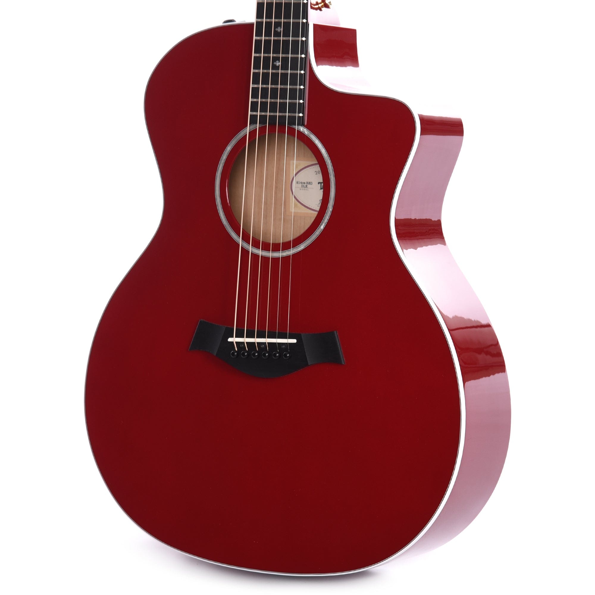 Taylor 214ce-RED Deluxe Grand Auditorium Sitka/Maple Red ES2 Acoustic Guitars / OM and Auditorium