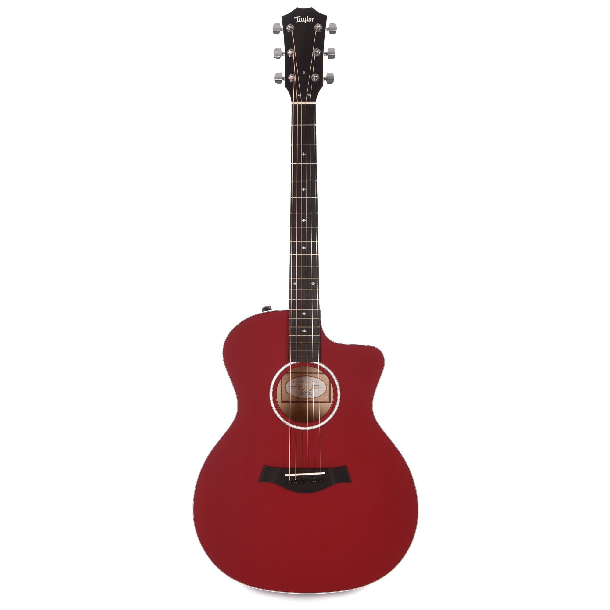 Taylor 214ce-RED DLX Grand Auditorium Red Acoustic Guitars / OM and Auditorium