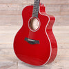 Taylor 214ce-RED DLX Grand Auditorium Red Acoustic Guitars / OM and Auditorium