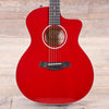 Taylor 214ce-RED DLX Grand Auditorium Red Acoustic Guitars / OM and Auditorium