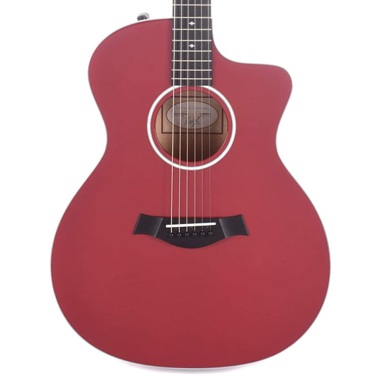 Taylor 214ce-RED DLX Grand Auditorium Red Acoustic Guitars / OM and Auditorium