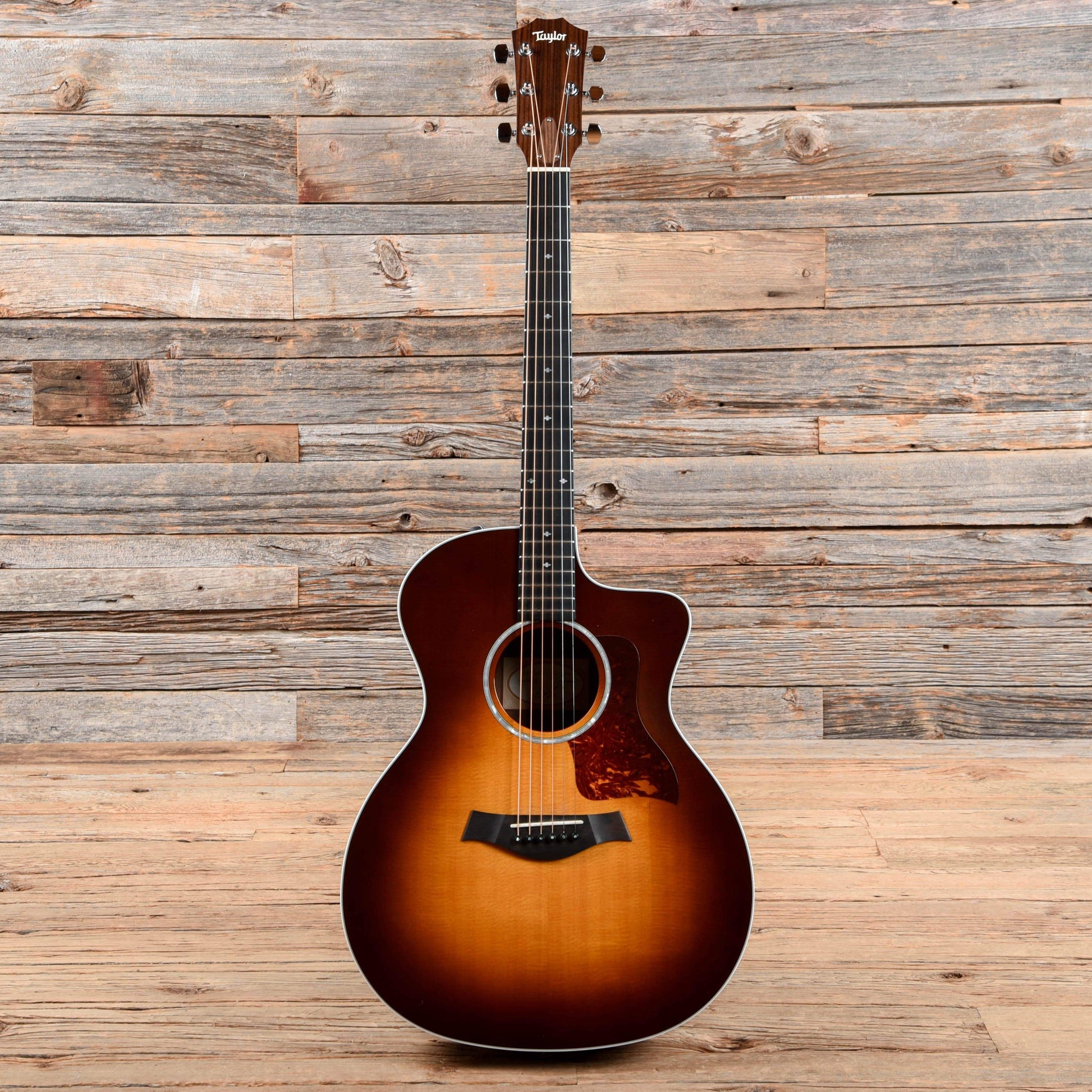 Taylor 214ce-SB DLX Sunburst 2014 Acoustic Guitars / OM and Auditorium