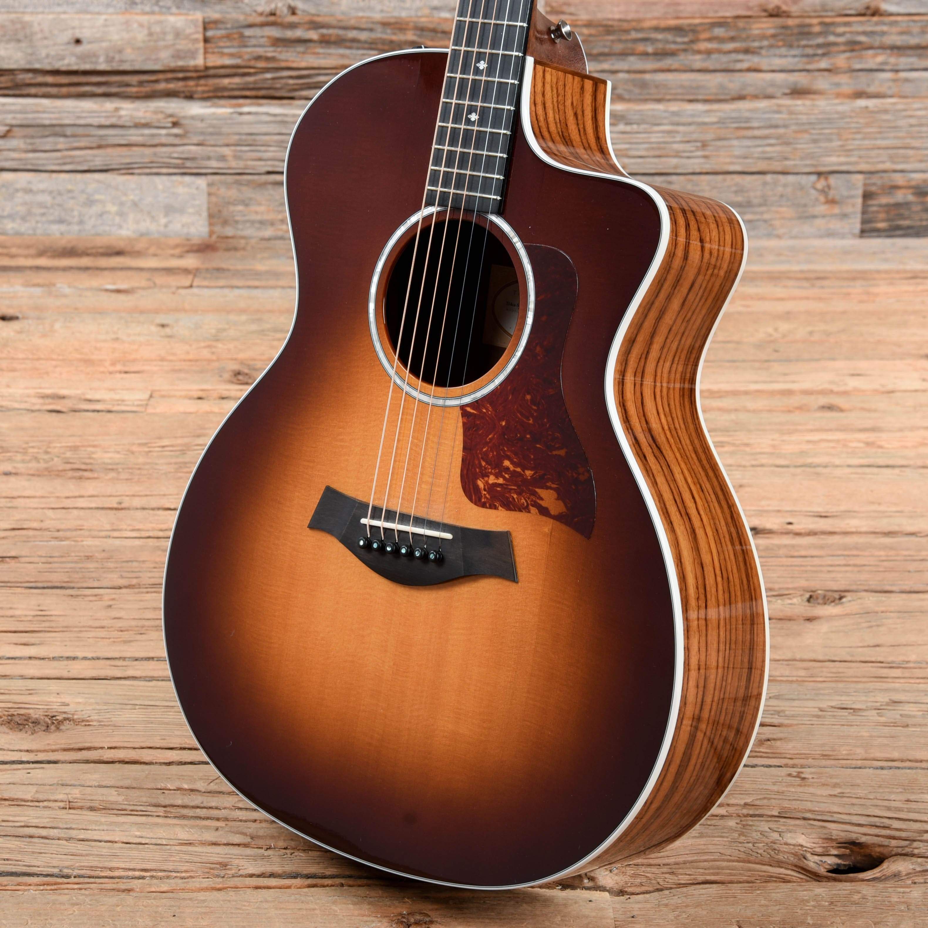 Taylor 214ce-SB DLX Sunburst 2014 Acoustic Guitars / OM and Auditorium